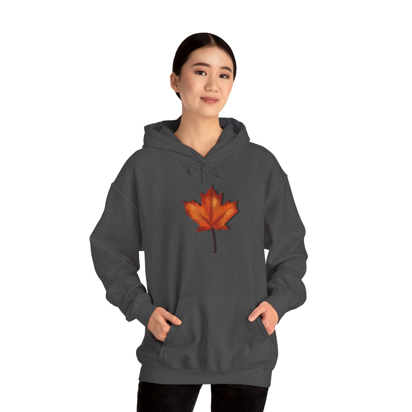 3D Autumn Leaf Unisex Hoodie, Cozy Fall Sweatshirt, Harvest Season Gift, Comfortable Sweatshirt, Outdoor Style, Perfect for Thanksgiving