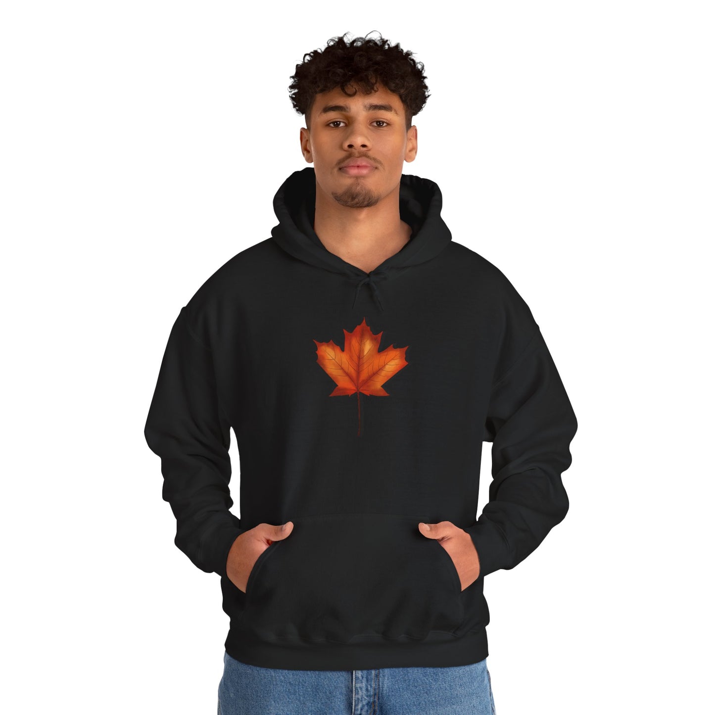 3D Autumn Leaf Unisex Hoodie, Cozy Fall Sweatshirt, Harvest Season Gift, Comfortable Sweatshirt, Outdoor Style, Perfect for Thanksgiving