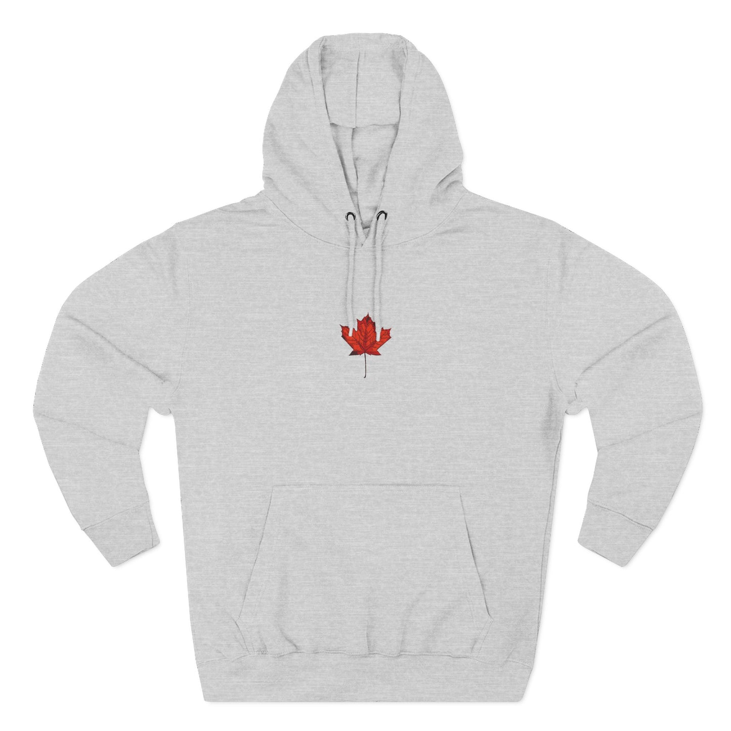 Cozy Fleece Hoodie with Canadian Maple Leaf, Perfect for Autumn, Winter Fashion, Casual Wear, Gift for Friends or Family