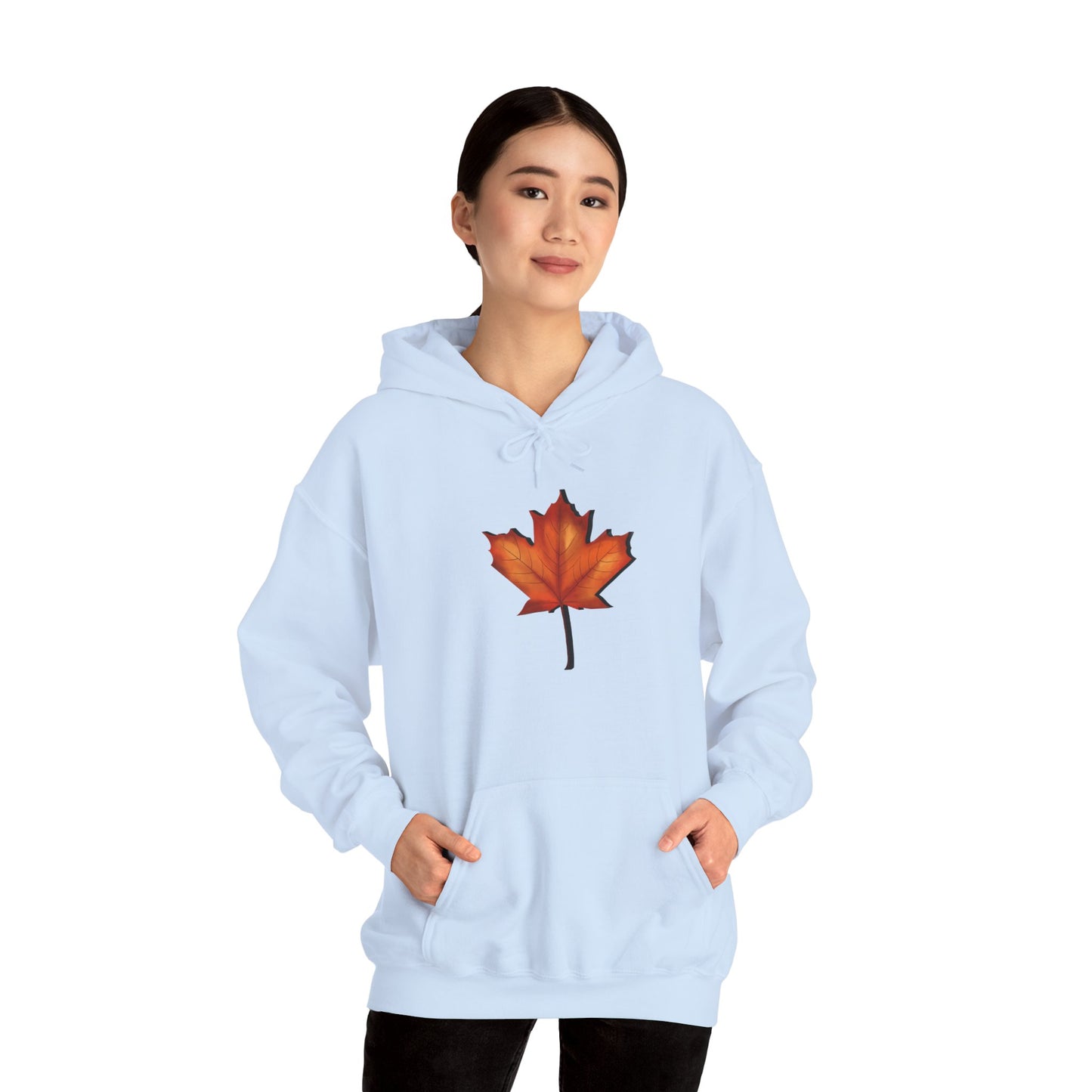 3D Autumn Leaf Unisex Hoodie, Cozy Fall Sweatshirt, Harvest Season Gift, Comfortable Sweatshirt, Outdoor Style, Perfect for Thanksgiving