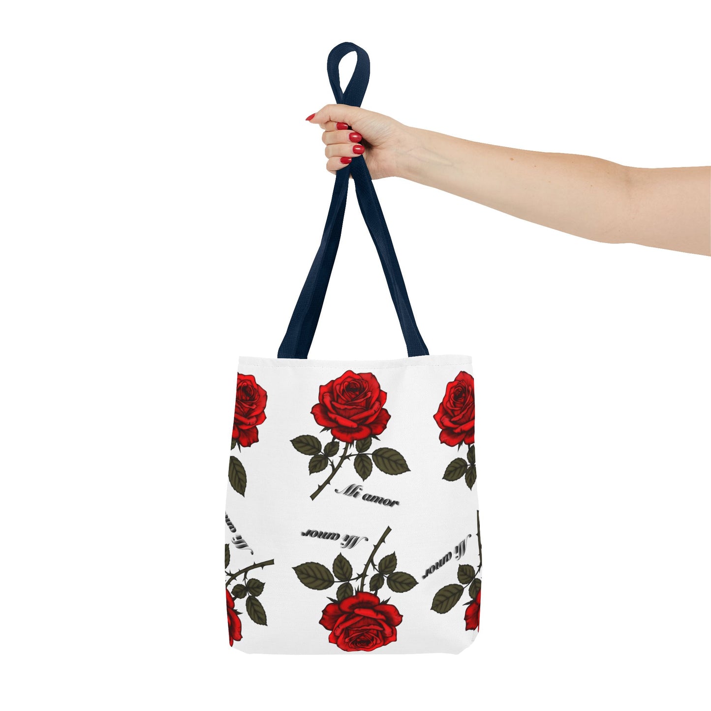 Romantic Rose Tote Bag | Floral AOP Carryall, Gift for Her, Spring Accessory, Mom's Day Tote, Everyday Style