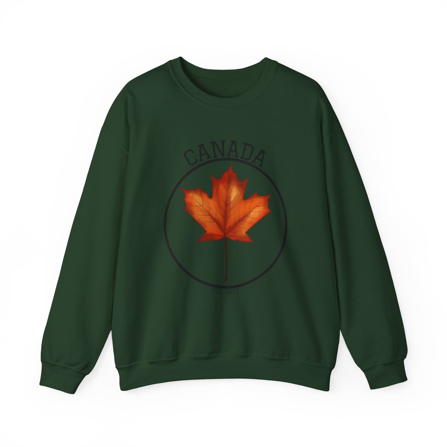 Canada Maple Leaf Crewneck Sweatshirt, Cozy Canadian Apparel, Gift for Canada Day, Fall Fashion, Unisex Sweater, Casual Wear