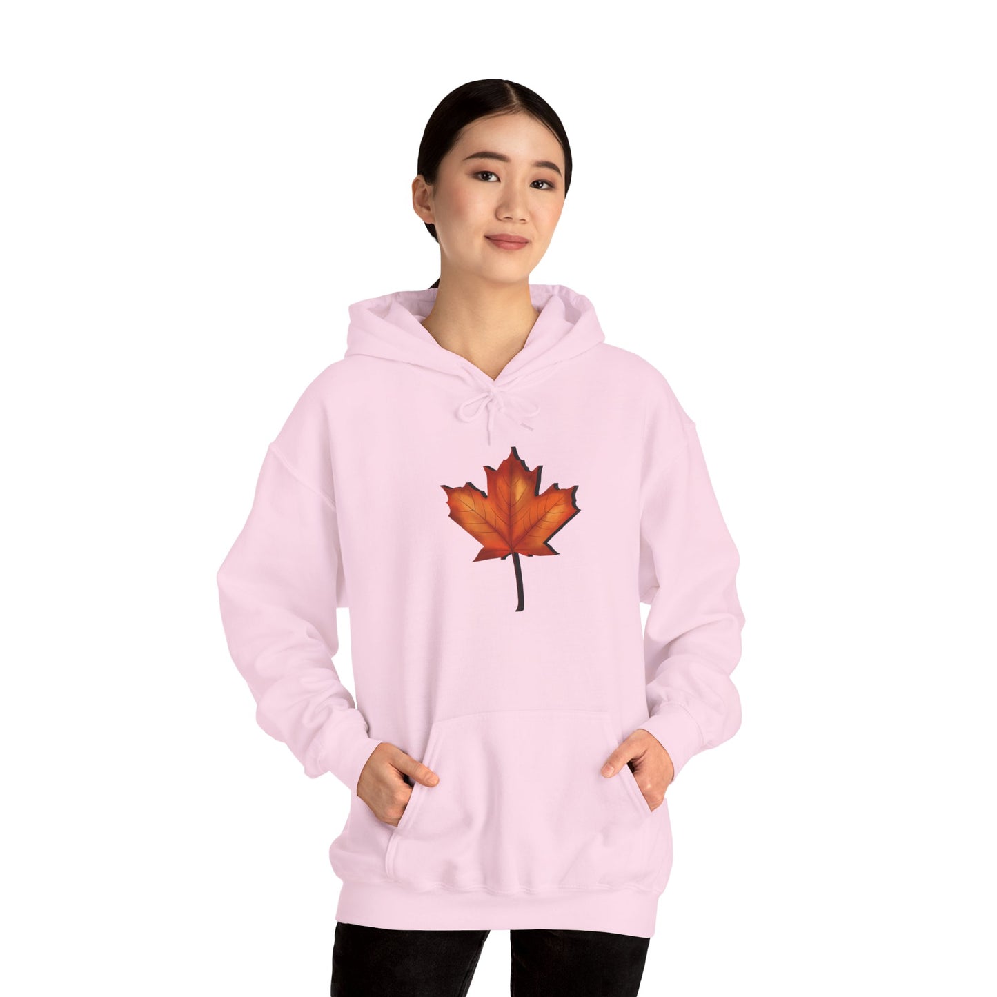 3D Autumn Leaf Unisex Hoodie, Cozy Fall Sweatshirt, Harvest Season Gift, Comfortable Sweatshirt, Outdoor Style, Perfect for Thanksgiving