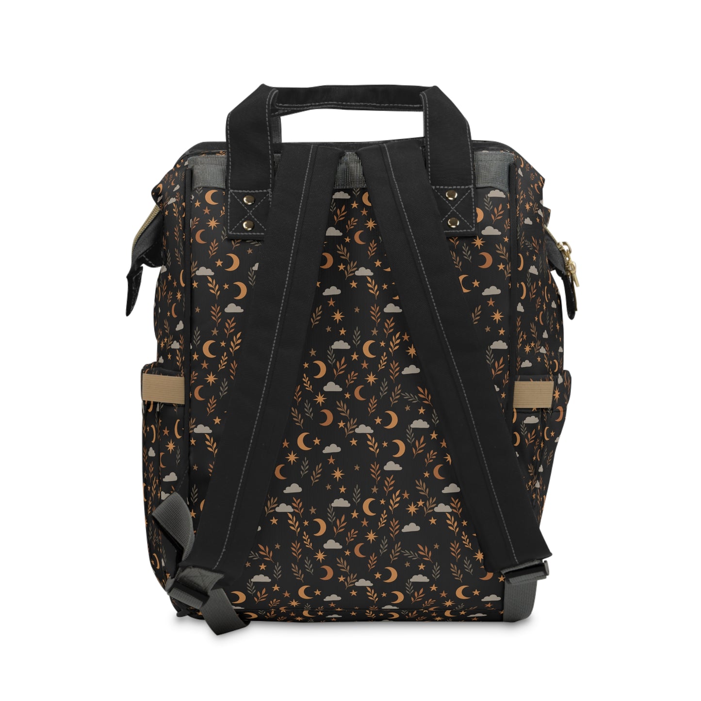 Stylish Multifunctional Diaper Backpack - Versatile Baby Carrier with Modern Pattern