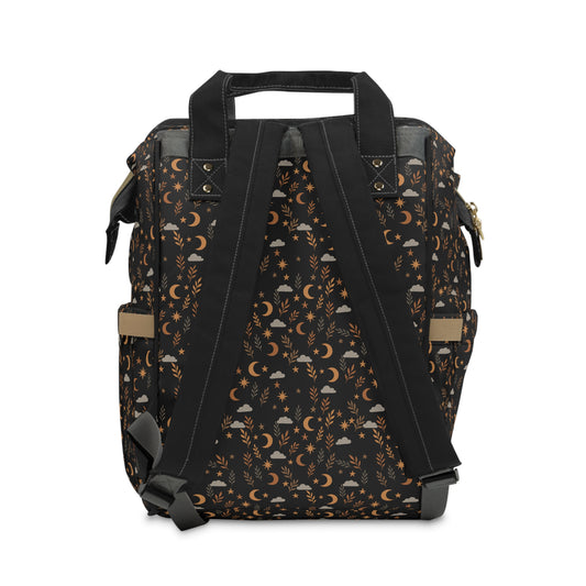 Stylish Multifunctional Diaper Backpack - Versatile Baby Carrier with Modern Pattern
