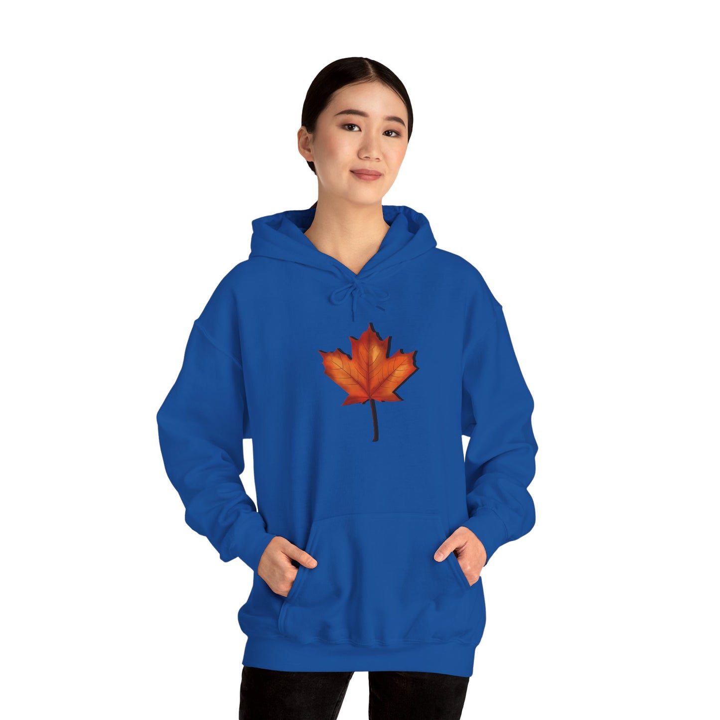 3D Autumn Leaf Unisex Hoodie, Cozy Fall Sweatshirt, Harvest Season Gift, Comfortable Sweatshirt, Outdoor Style, Perfect for Thanksgiving
