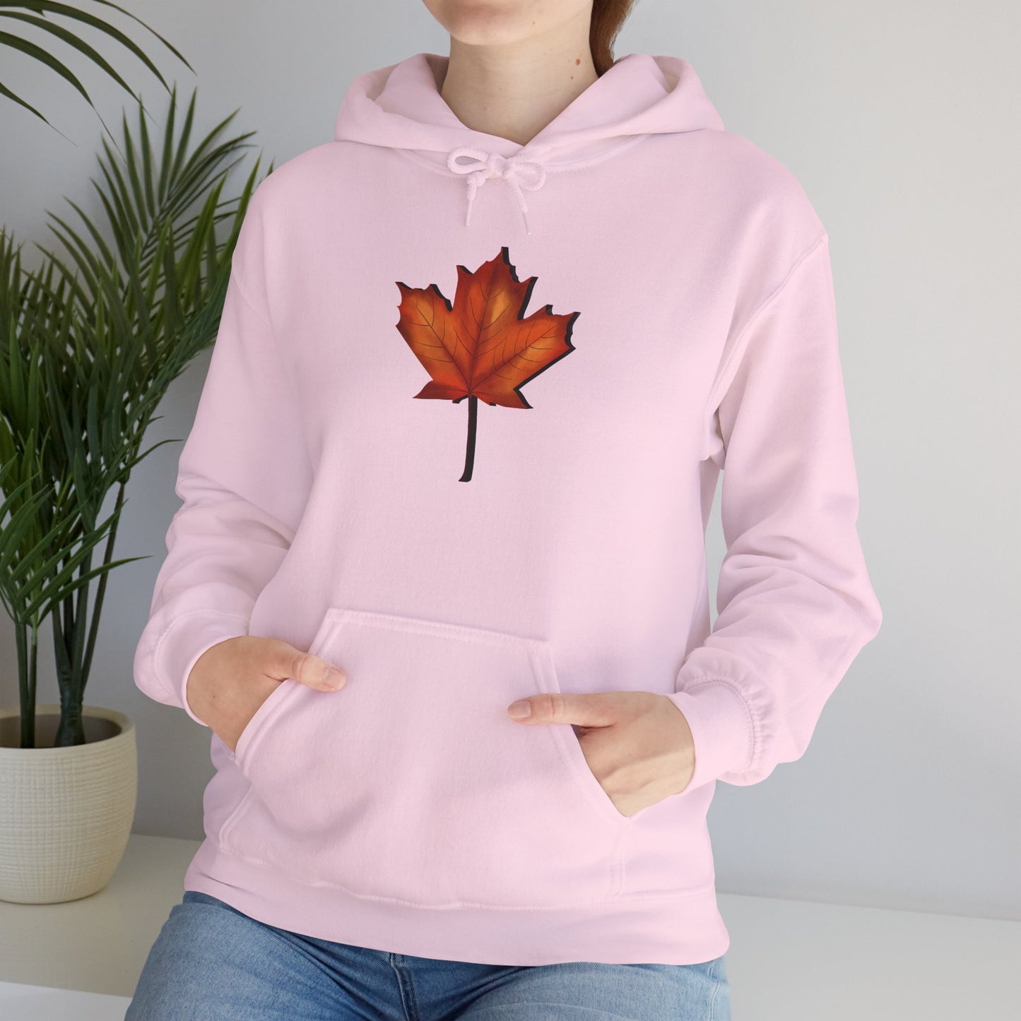 3D Autumn Leaf Unisex Hoodie, Cozy Fall Sweatshirt, Harvest Season Gift, Comfortable Sweatshirt, Outdoor Style, Perfect for Thanksgiving