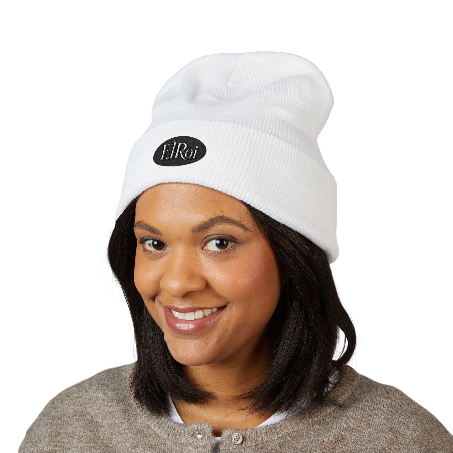 Stylish Embroidered Cuffed Beanie for Everyday Wear