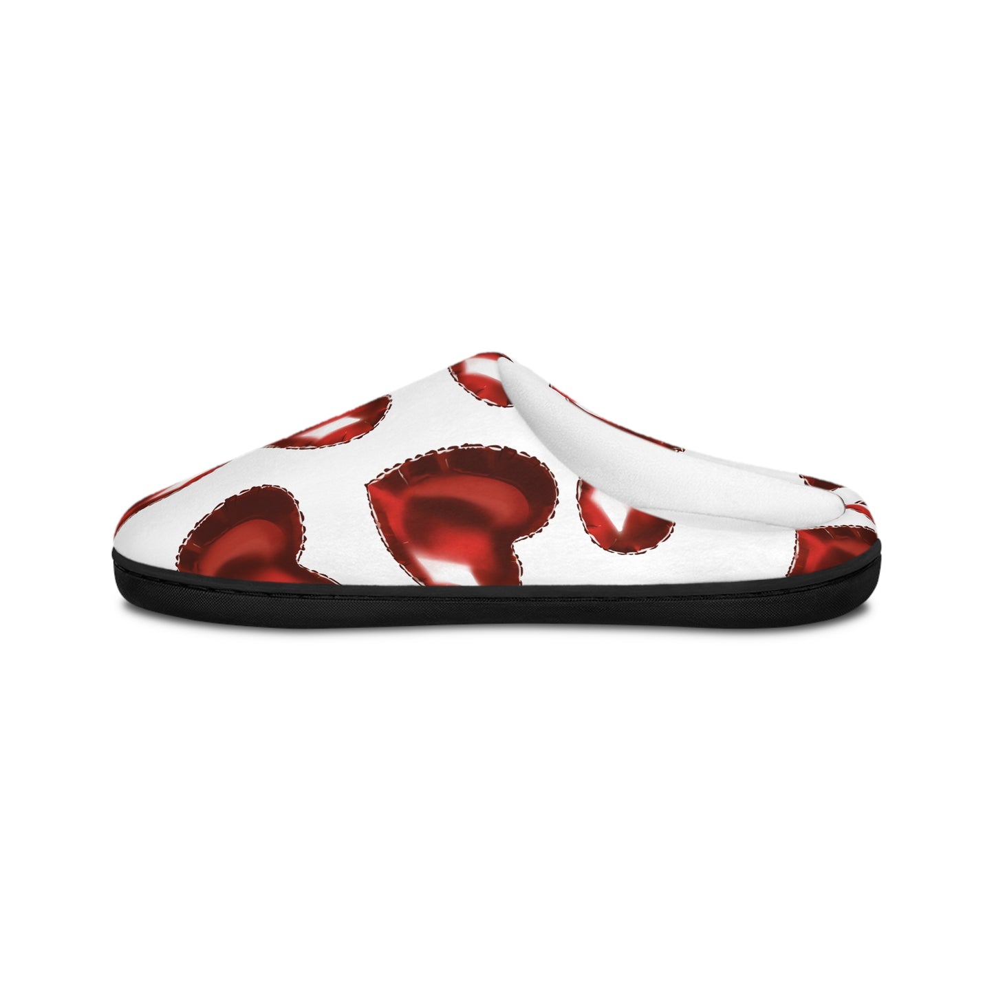 Cozy Heart Print Slippers for Women