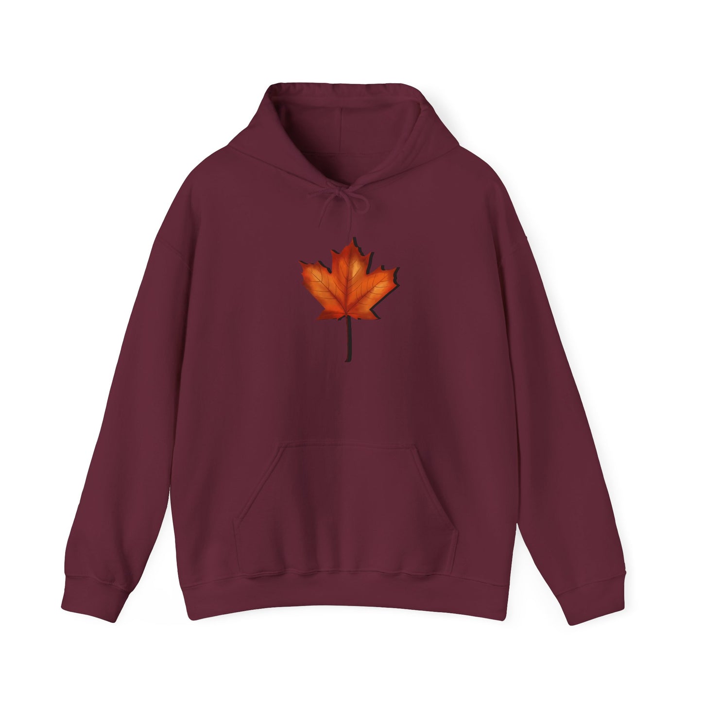 3D Autumn Leaf Unisex Hoodie, Cozy Fall Sweatshirt, Harvest Season Gift, Comfortable Sweatshirt, Outdoor Style, Perfect for Thanksgiving