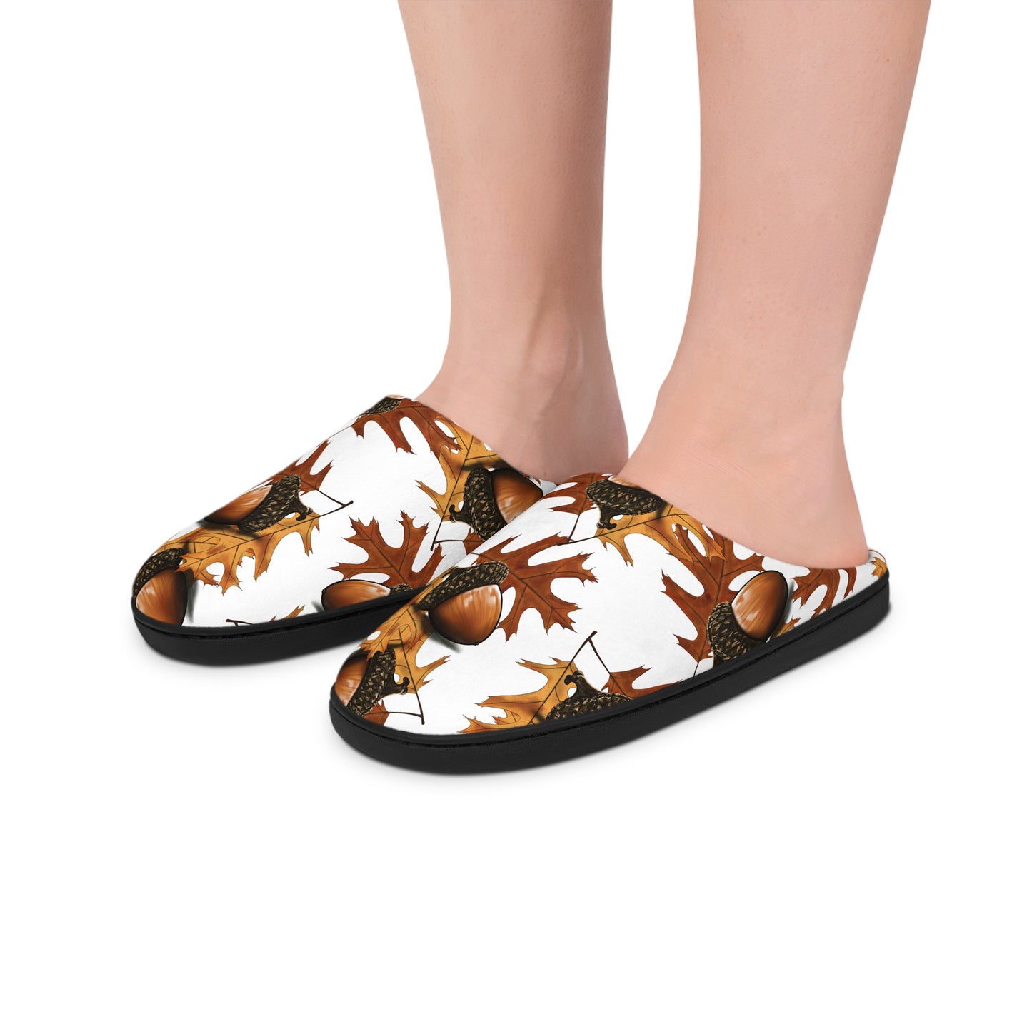 Cozy Fall Acorn Slippers for Men | Indoor Comfort, Autumn Vibes, Gift for Him, House Slippers, Relaxation Essentials