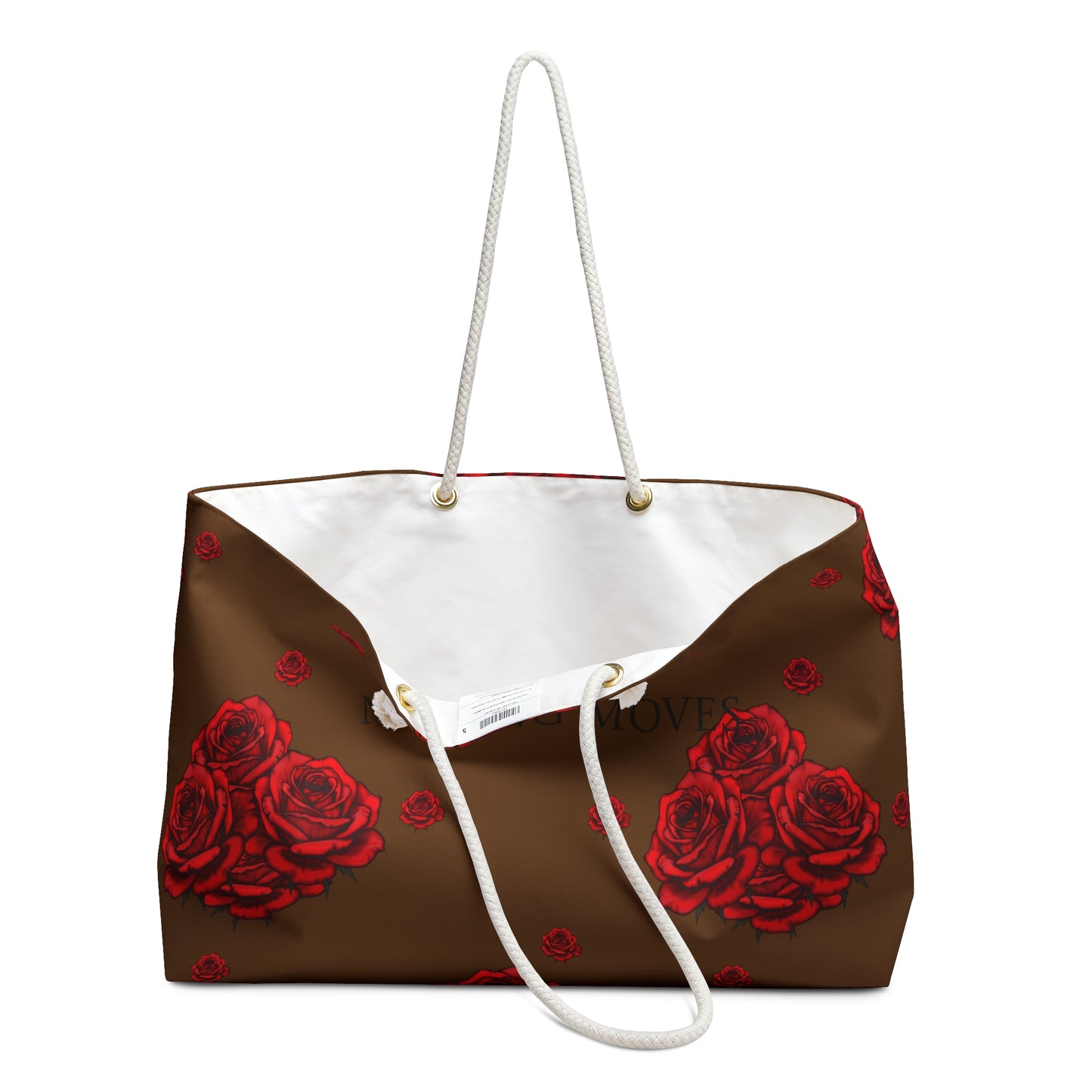 V3 of Rose Floral Weekender Bag - "Making Moves" Travel Tote
