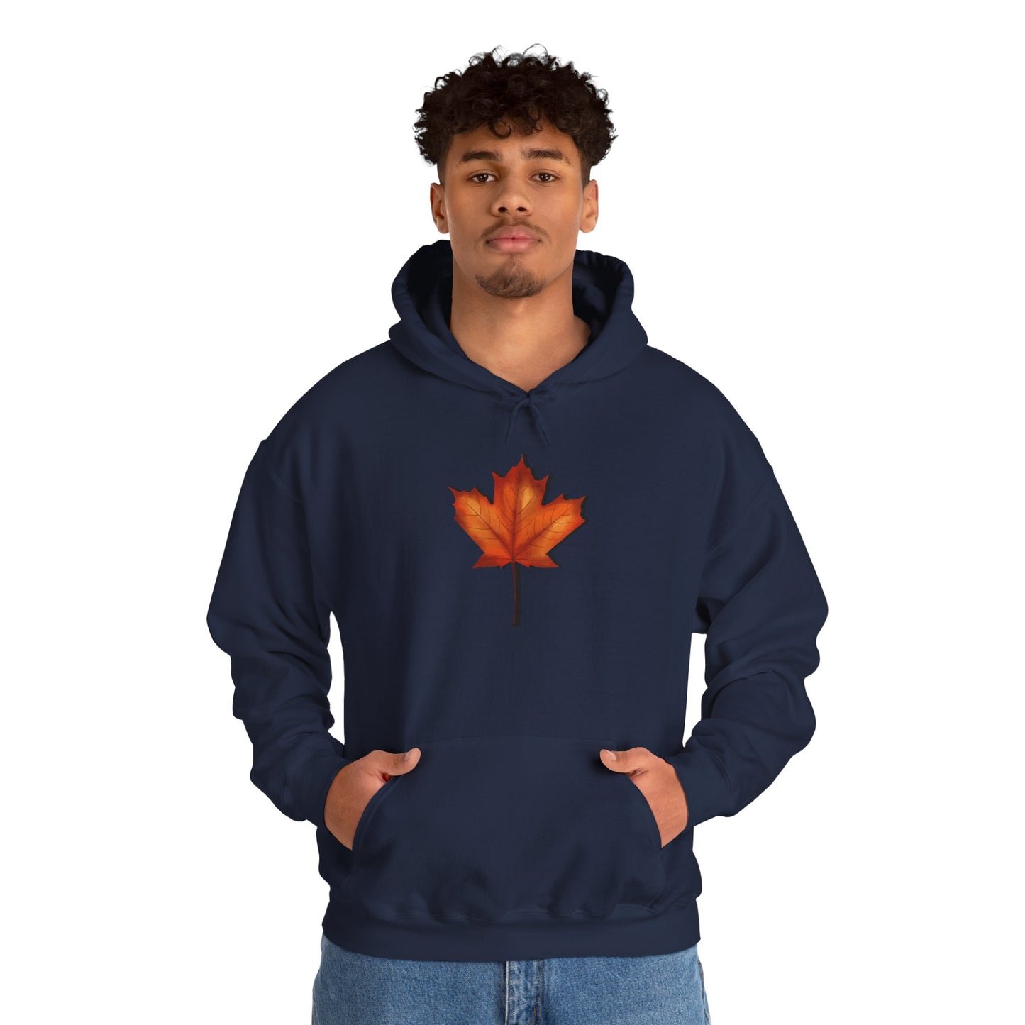 3D Autumn Leaf Unisex Hoodie, Cozy Fall Sweatshirt, Harvest Season Gift, Comfortable Sweatshirt, Outdoor Style, Perfect for Thanksgiving