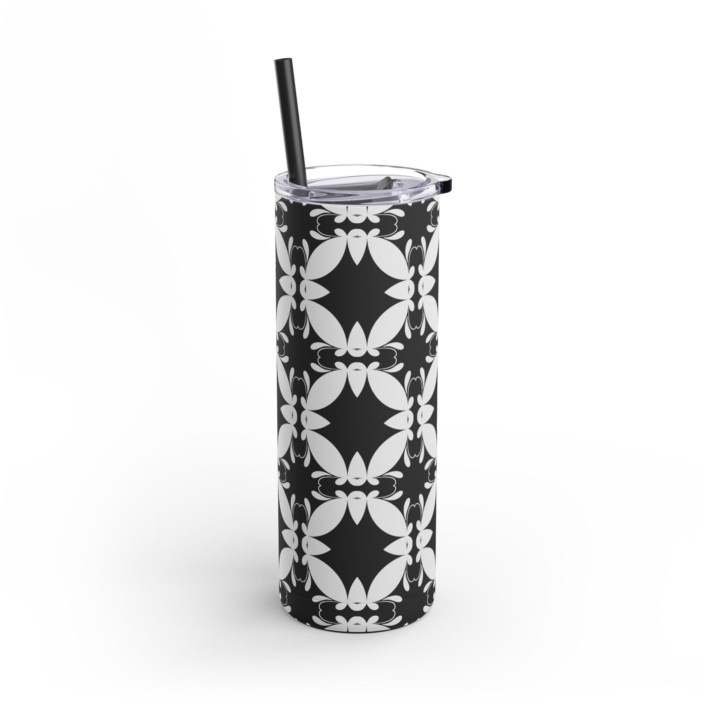 Elegant Floral Matte Tumbler - 20oz Insulated Drinkware