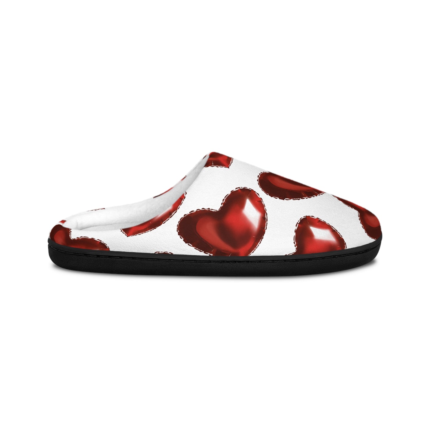 Cozy Heart Print Slippers for Women