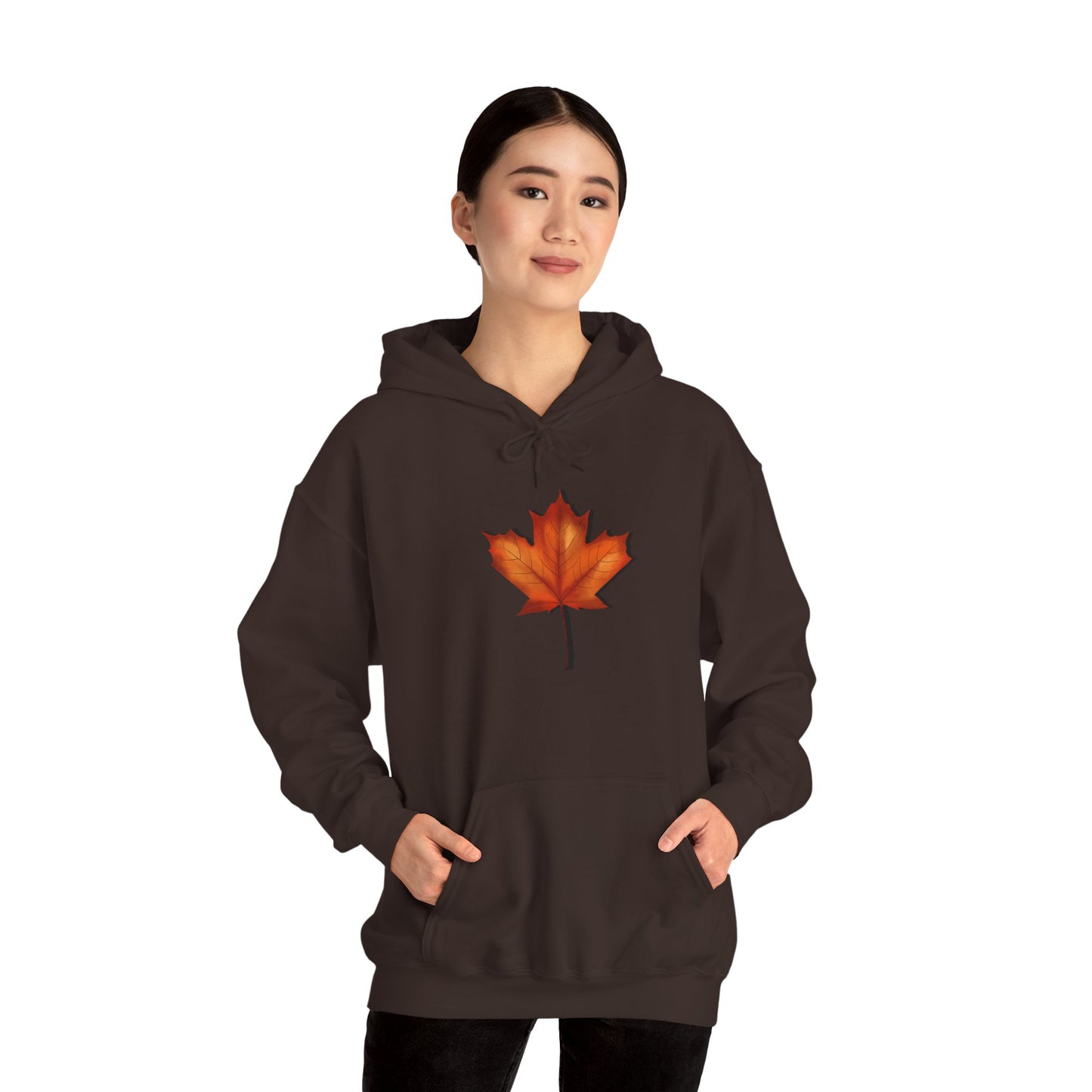 3D Autumn Leaf Unisex Hoodie, Cozy Fall Sweatshirt, Harvest Season Gift, Comfortable Sweatshirt, Outdoor Style, Perfect for Thanksgiving