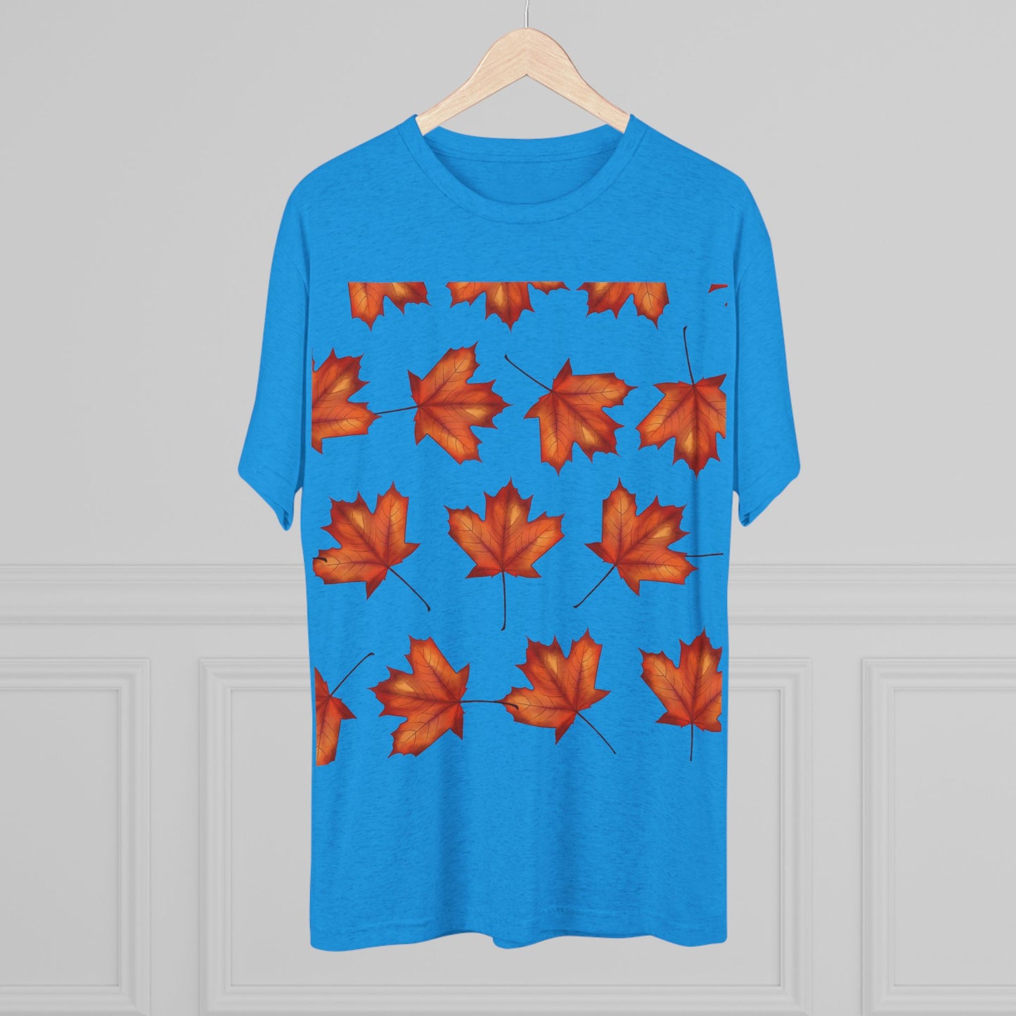 Autumn Maple Leaf Crew Tee | Cozy Fall Shirt, Unisex Fashion, Leafy Outfit, Seasonal Apparel, Thanksgiving Gift