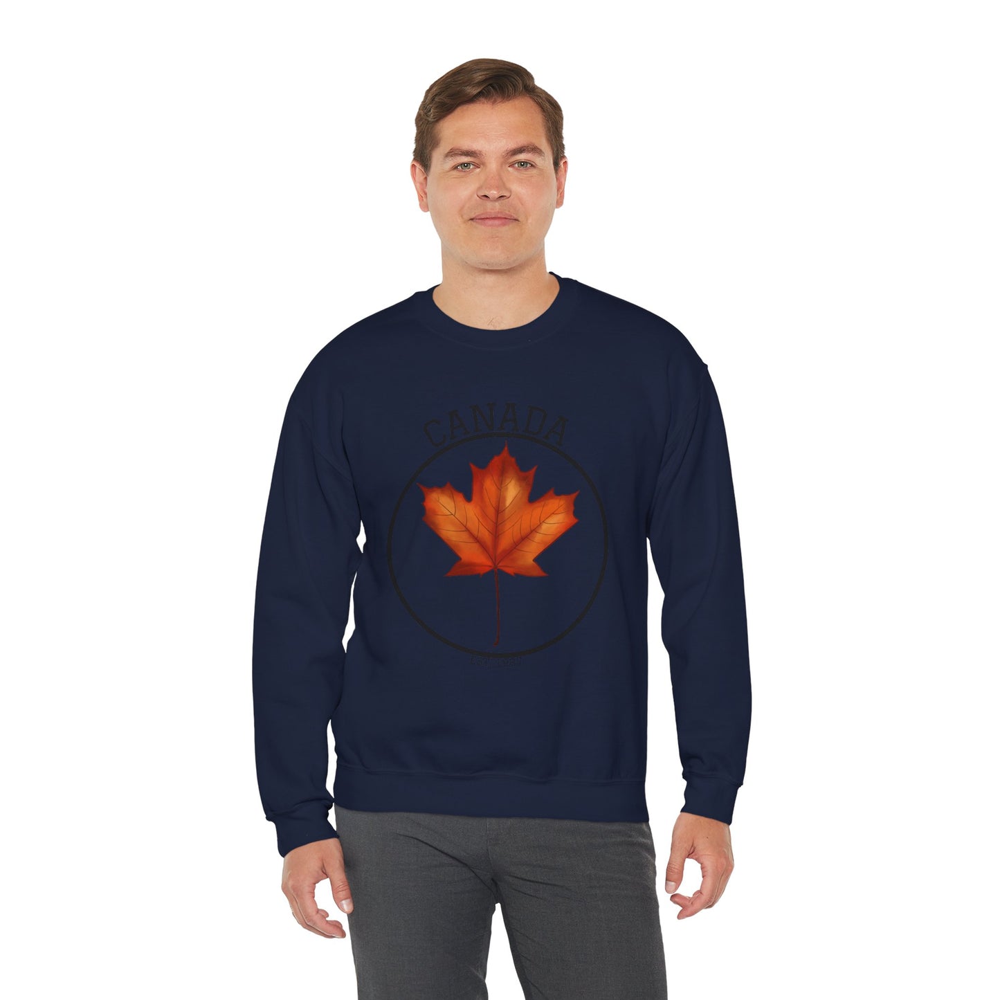 Canada Maple Leaf Crewneck Sweatshirt, Cozy Canadian Apparel, Gift for Canada Day, Fall Fashion, Unisex Sweater, Casual Wear