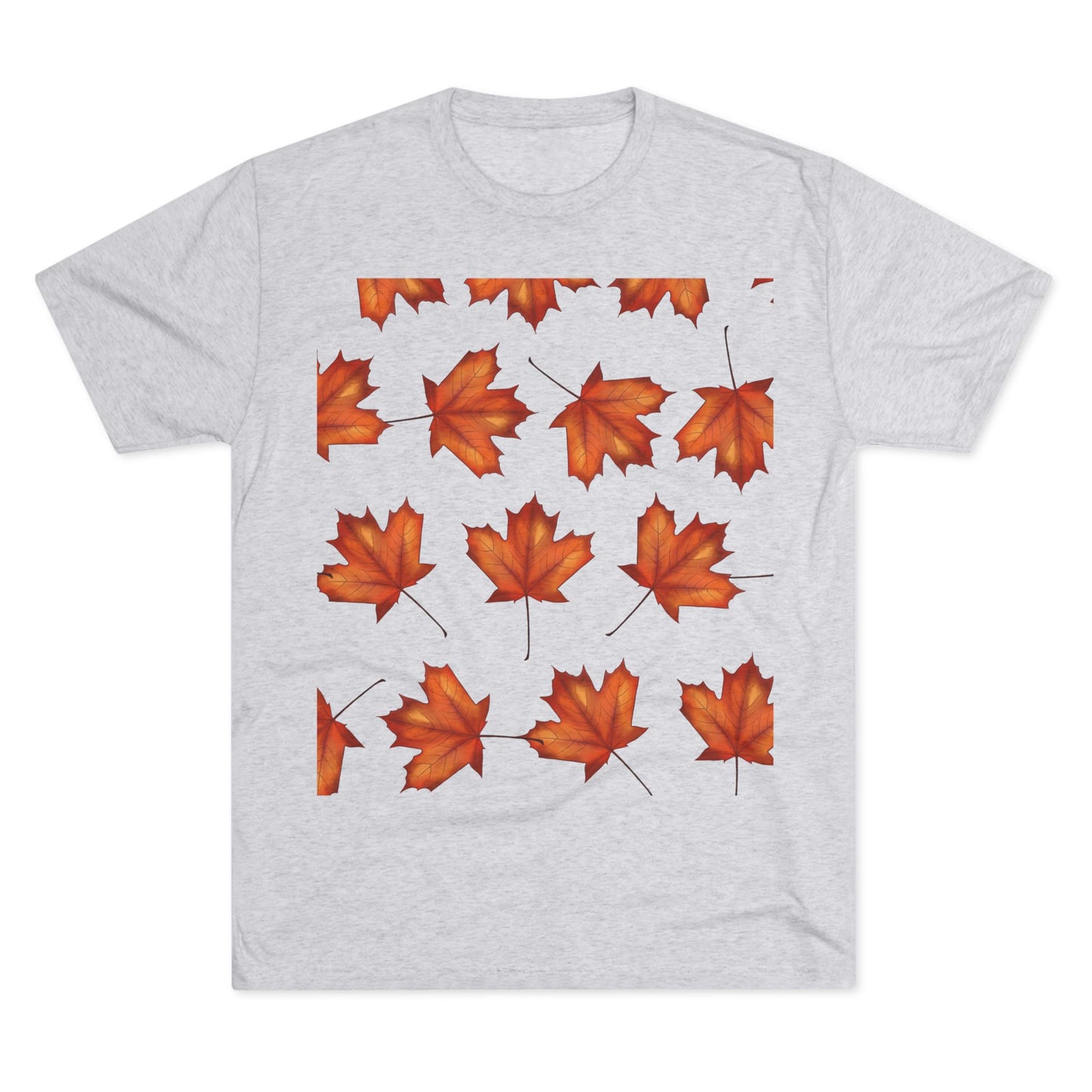 Autumn Maple Leaf Crew Tee | Cozy Fall Shirt, Unisex Fashion, Leafy Outfit, Seasonal Apparel, Thanksgiving Gift