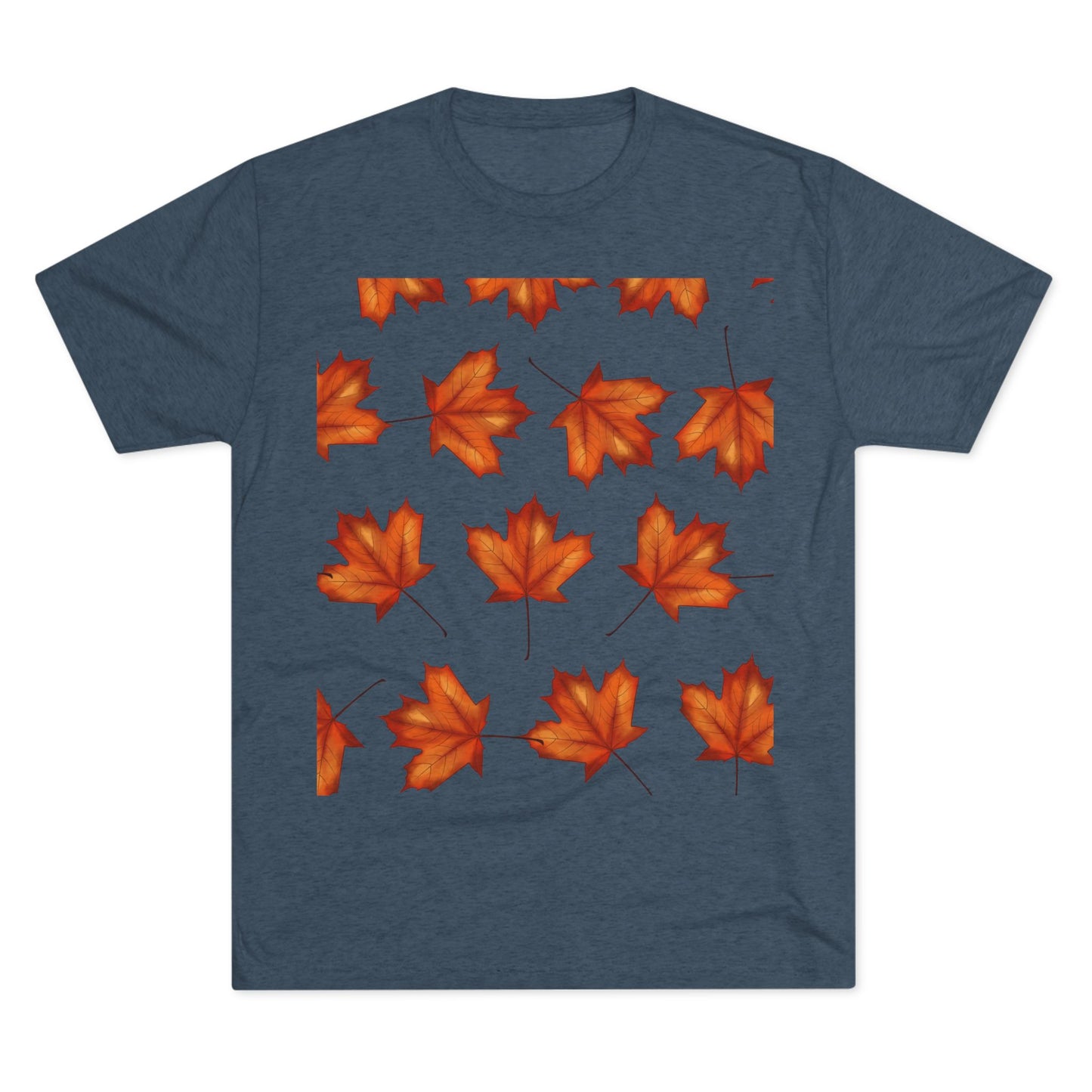 Autumn Maple Leaf Crew Tee | Cozy Fall Shirt, Unisex Fashion, Leafy Outfit, Seasonal Apparel, Thanksgiving Gift