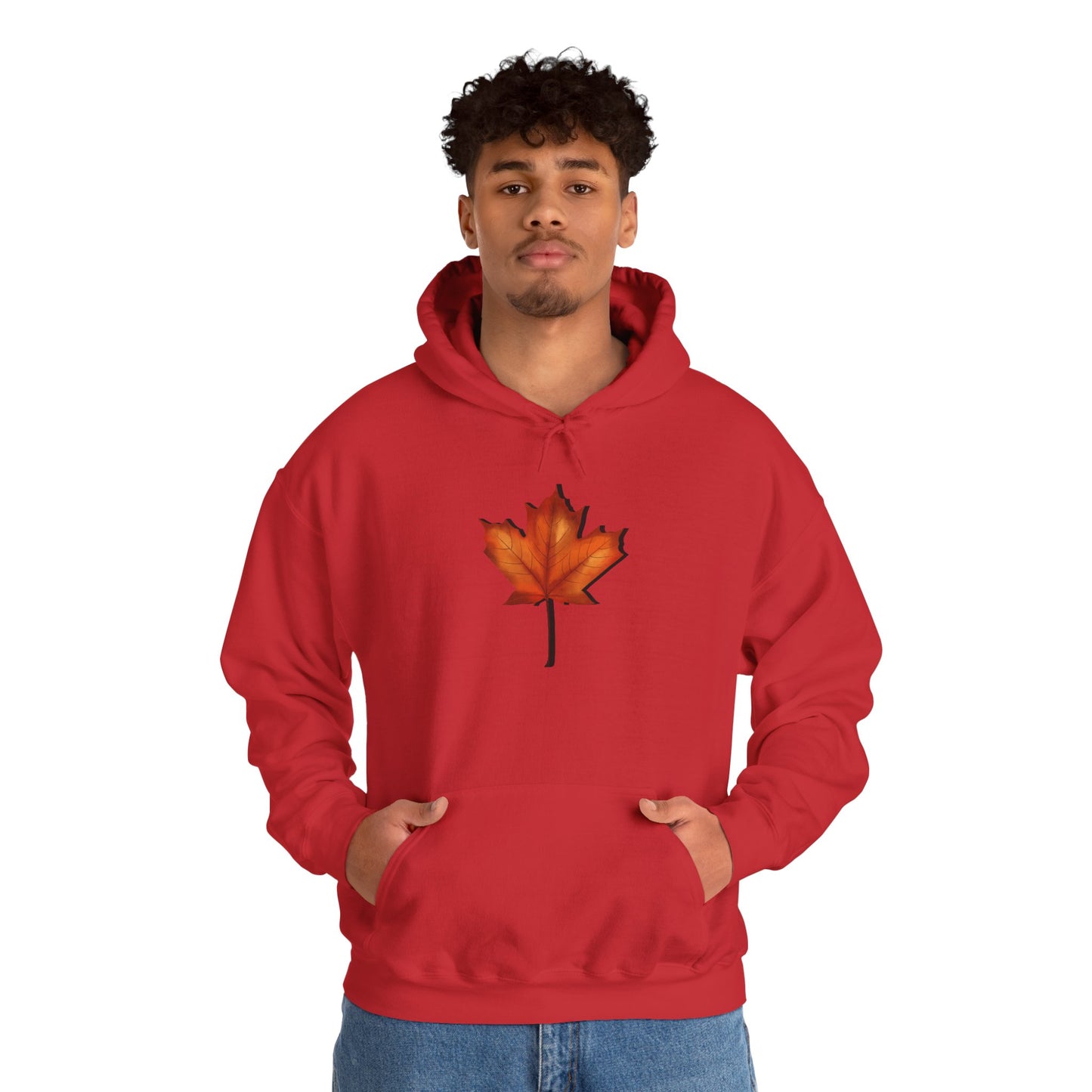 3D Autumn Leaf Unisex Hoodie, Cozy Fall Sweatshirt, Harvest Season Gift, Comfortable Sweatshirt, Outdoor Style, Perfect for Thanksgiving
