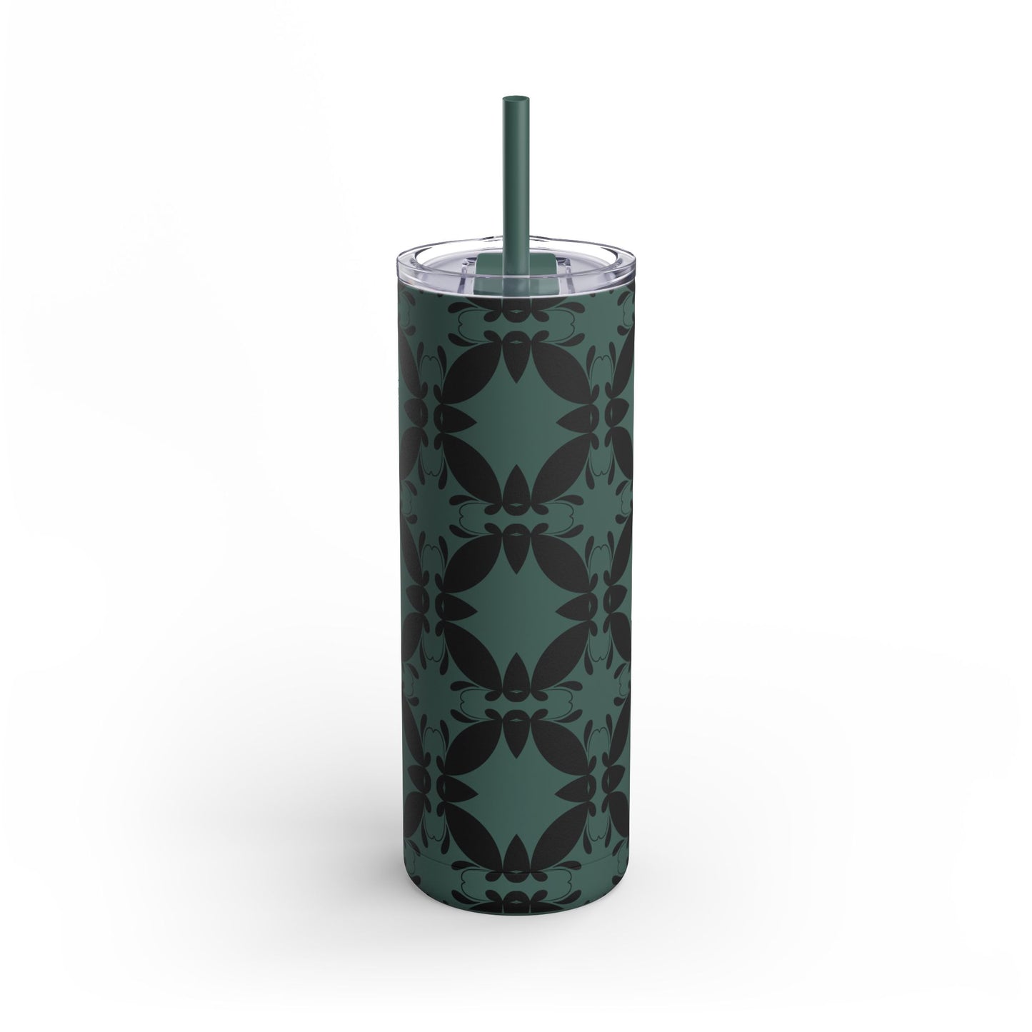 Elegant Floral Matte Tumbler - 20oz Insulated Drinkware