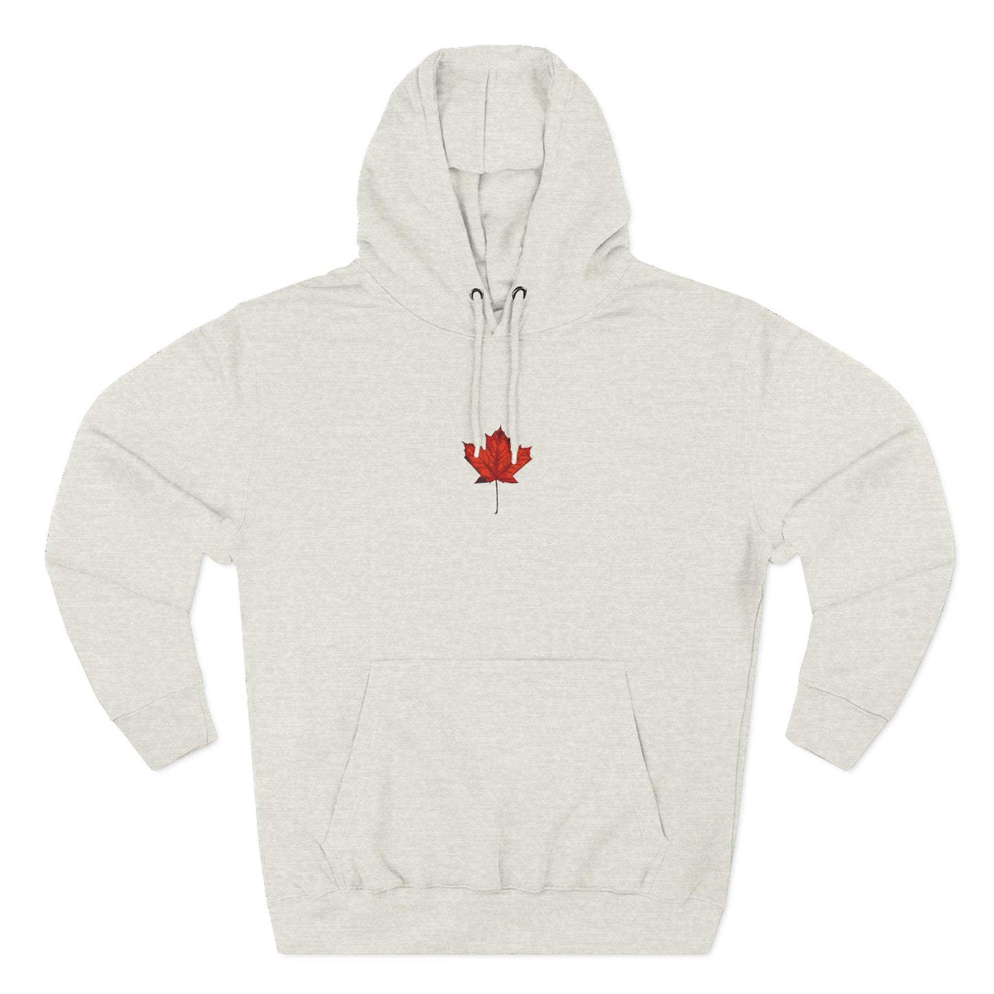 Cozy Fleece Hoodie with Canadian Maple Leaf, Perfect for Autumn, Winter Fashion, Casual Wear, Gift for Friends or Family