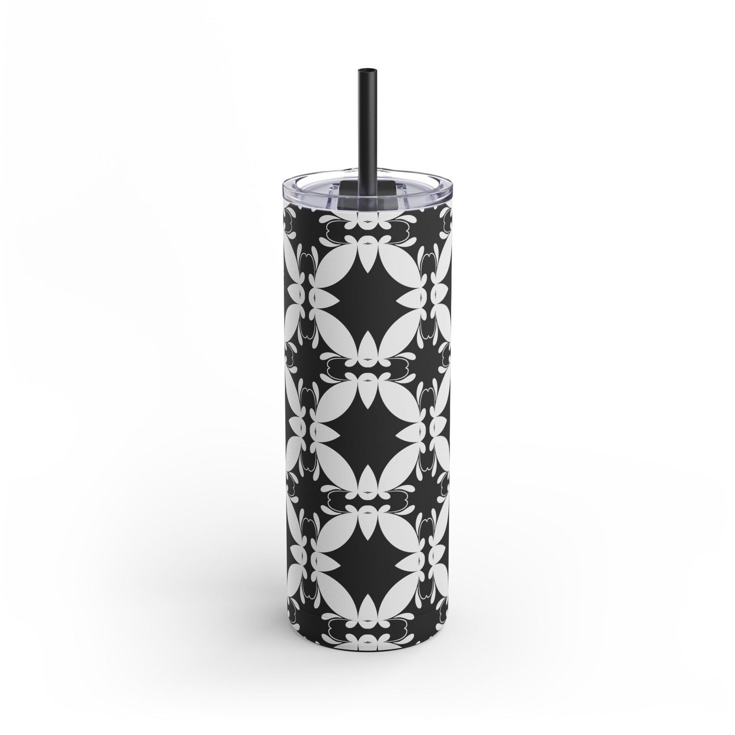 Elegant Floral Matte Tumbler - 20oz Insulated Drinkware
