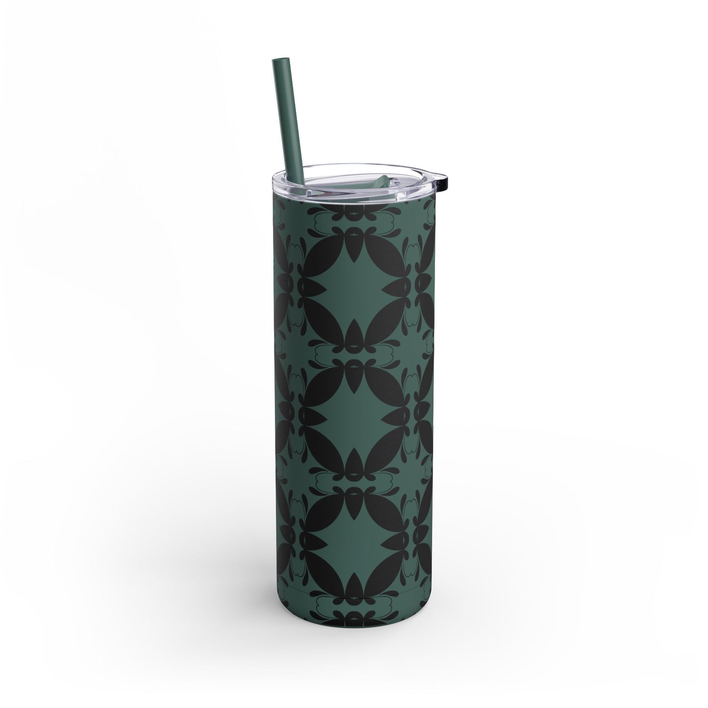 Elegant Floral Matte Tumbler - 20oz Insulated Drinkware