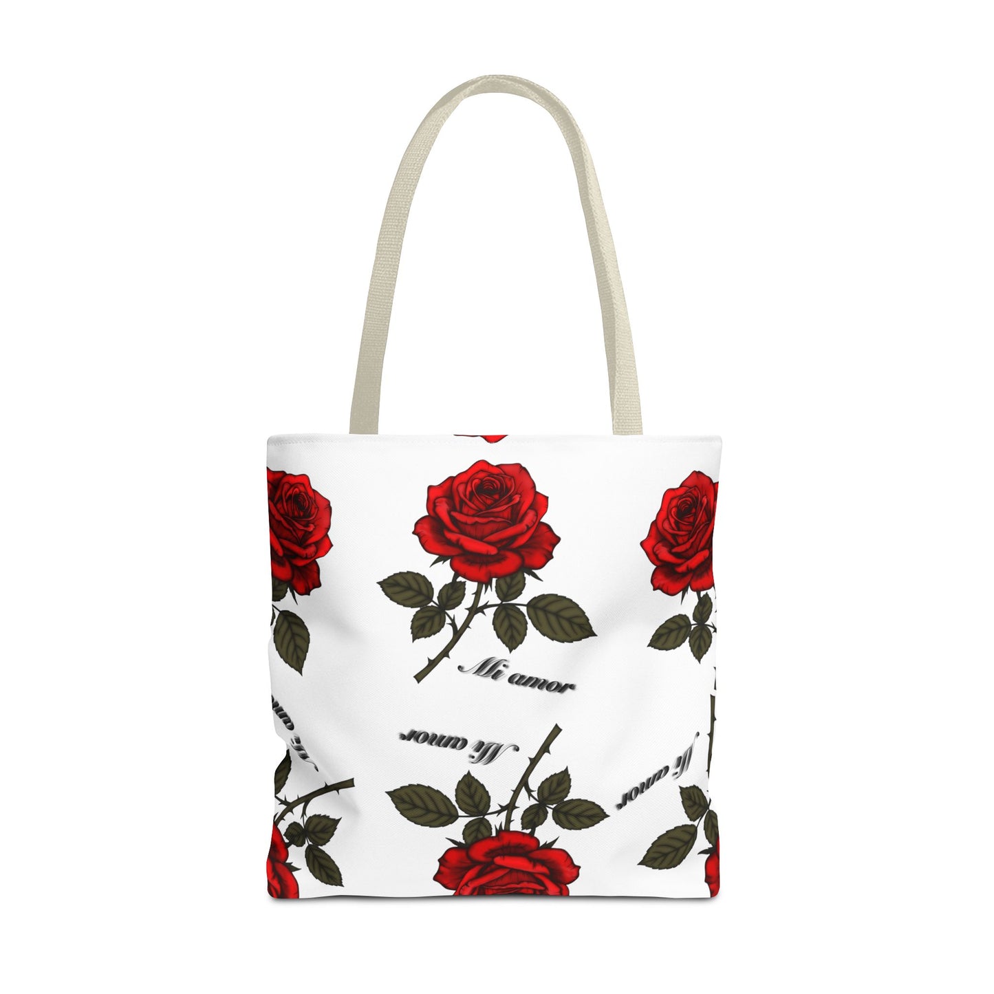 Romantic Rose Tote Bag | Floral AOP Carryall, Gift for Her, Spring Accessory, Mom's Day Tote, Everyday Style