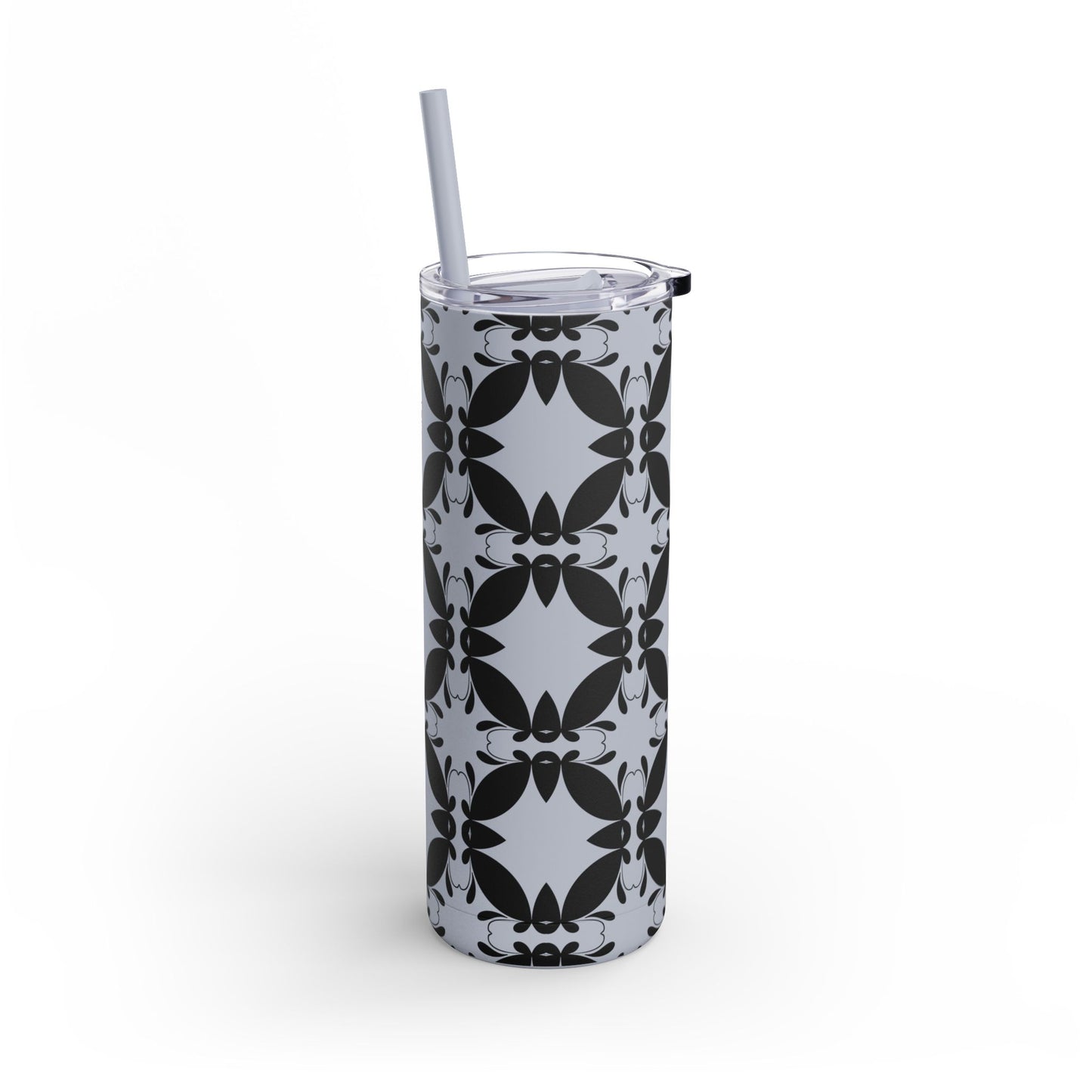Elegant Floral Matte Tumbler - 20oz Insulated Drinkware