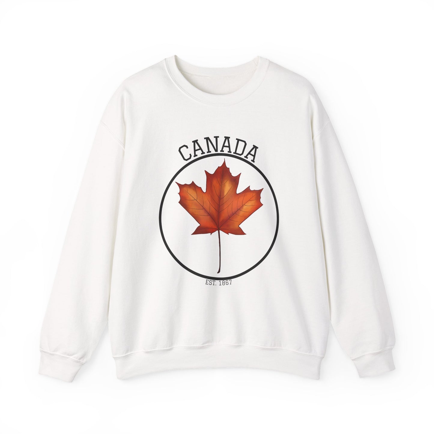 Canada Maple Leaf Crewneck Sweatshirt, Cozy Canadian Apparel, Gift for Canada Day, Fall Fashion, Unisex Sweater, Casual Wear