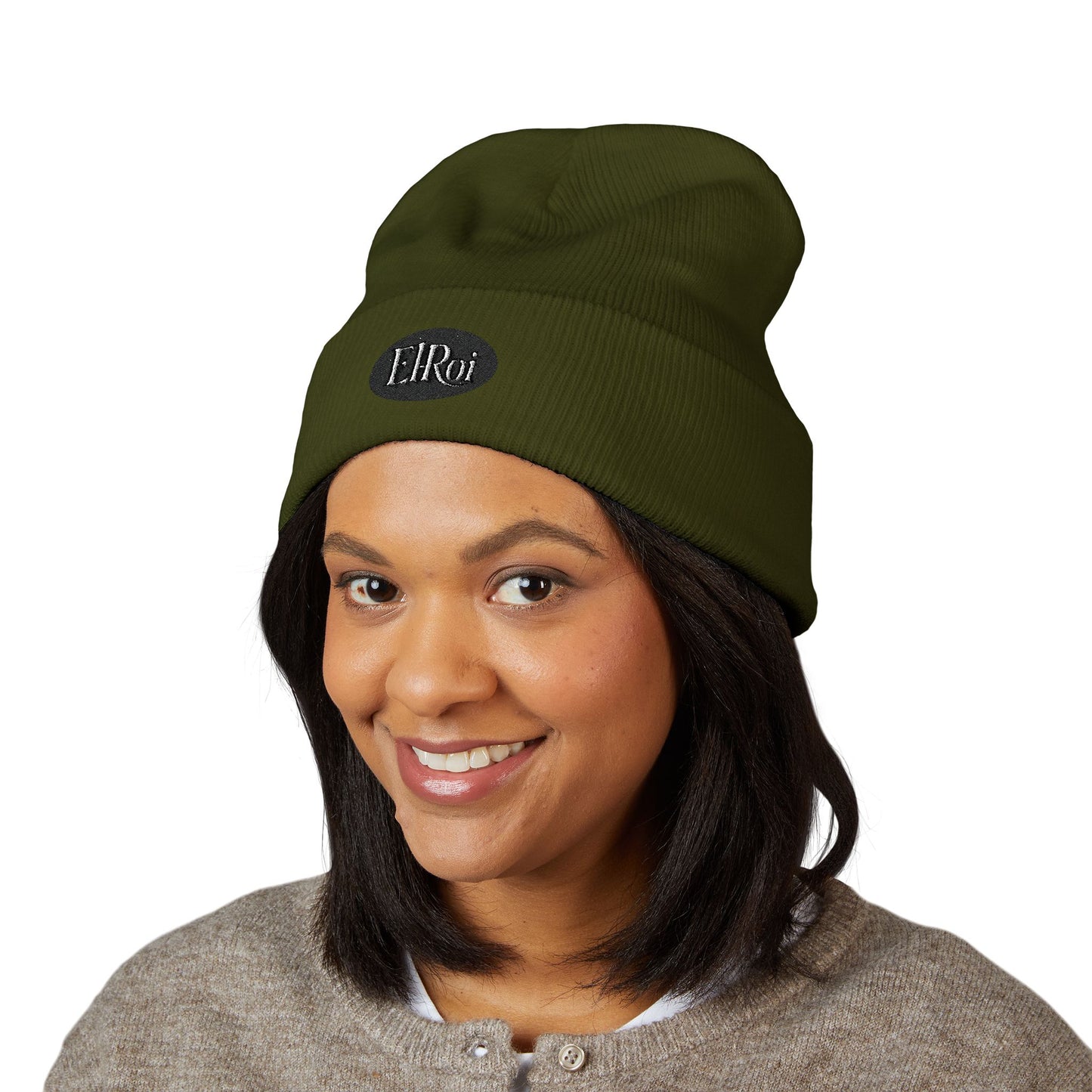 Stylish Embroidered Cuffed Beanie for Everyday Wear