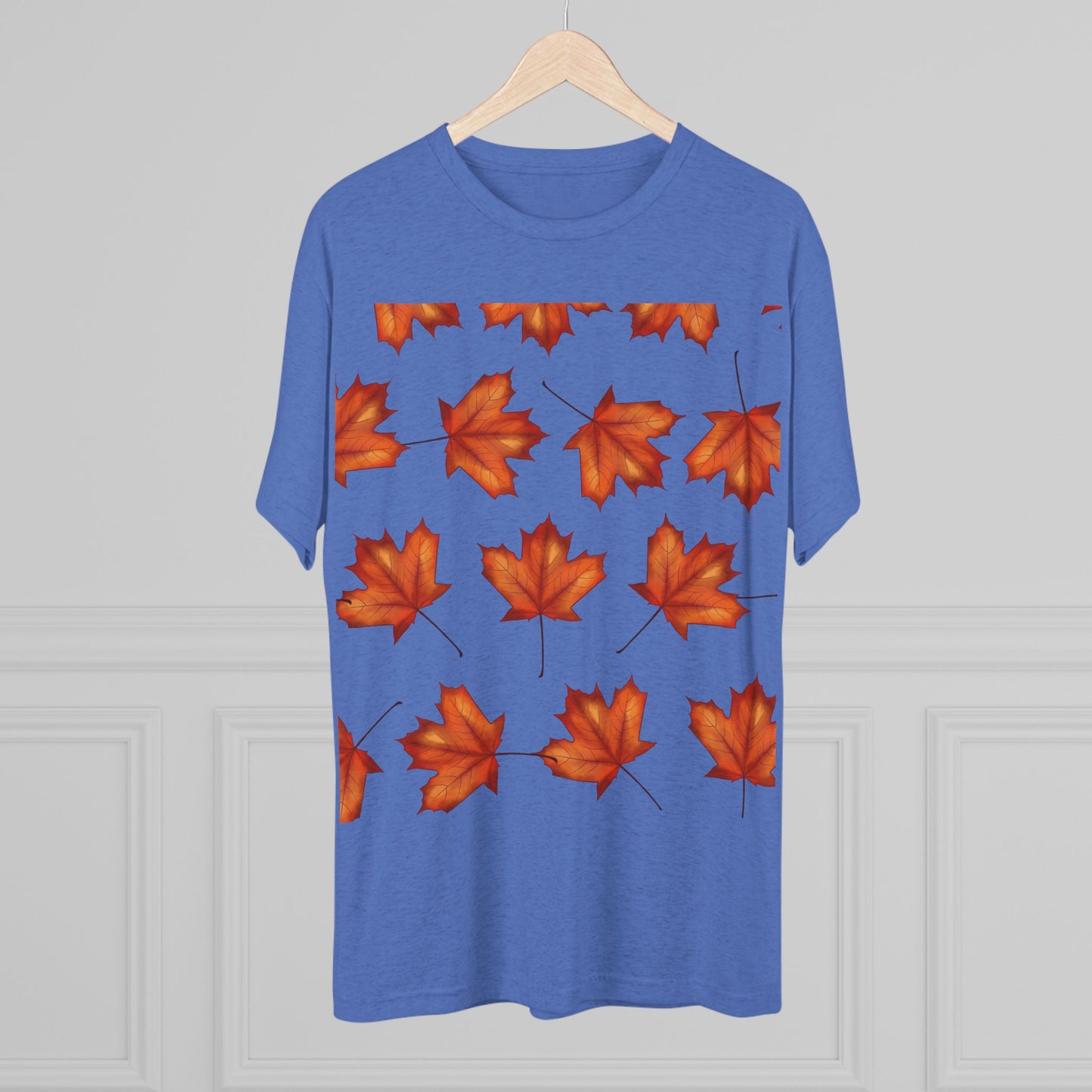 Autumn Maple Leaf Crew Tee | Cozy Fall Shirt, Unisex Fashion, Leafy Outfit, Seasonal Apparel, Thanksgiving Gift