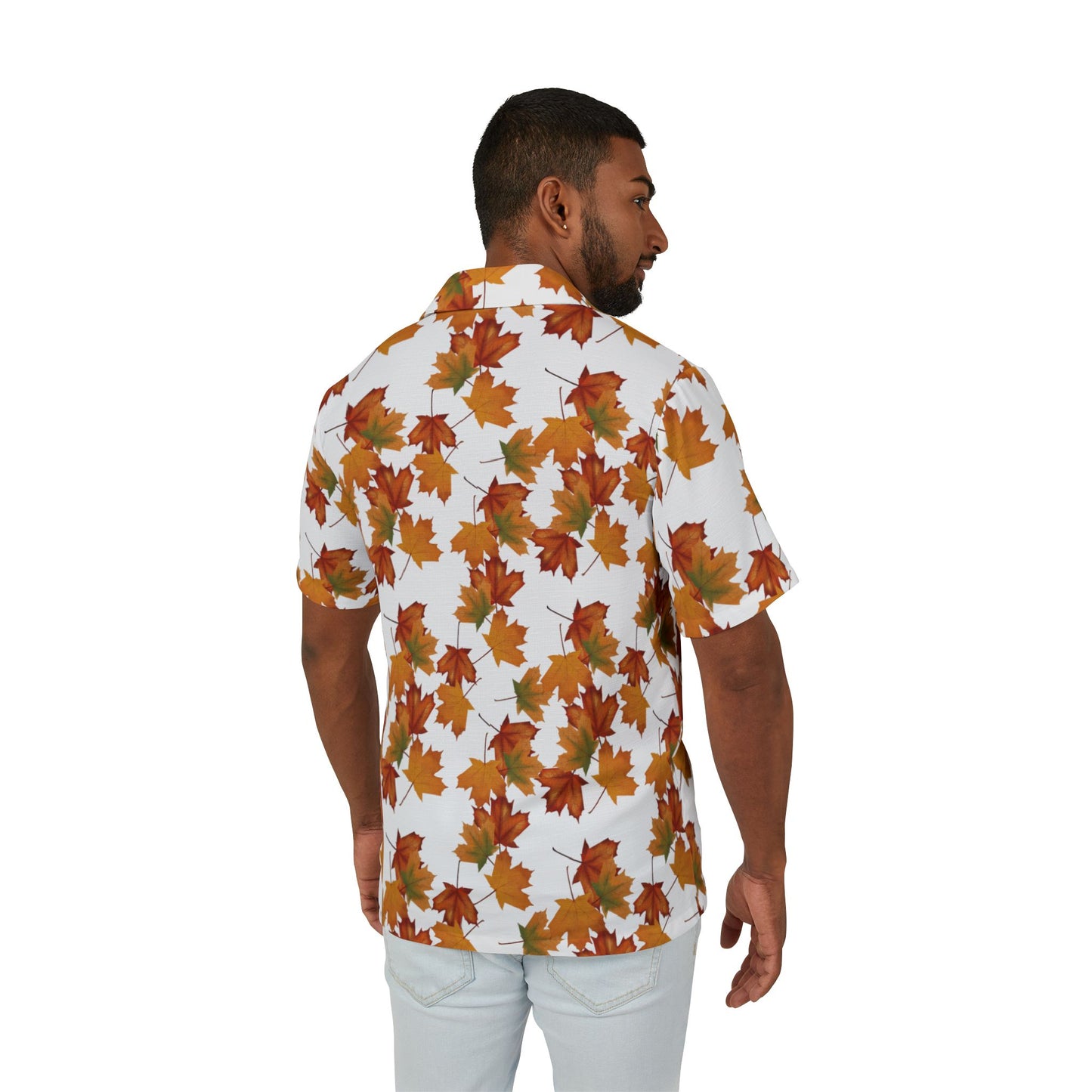 Autumn Leaves Men's Hawaiian Camp Shirt