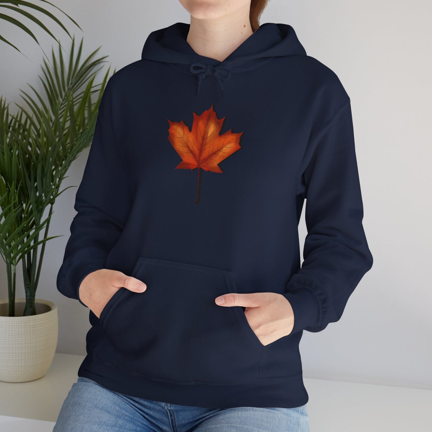 3D Autumn Leaf Unisex Hoodie, Cozy Fall Sweatshirt, Harvest Season Gift, Comfortable Sweatshirt, Outdoor Style, Perfect for Thanksgiving
