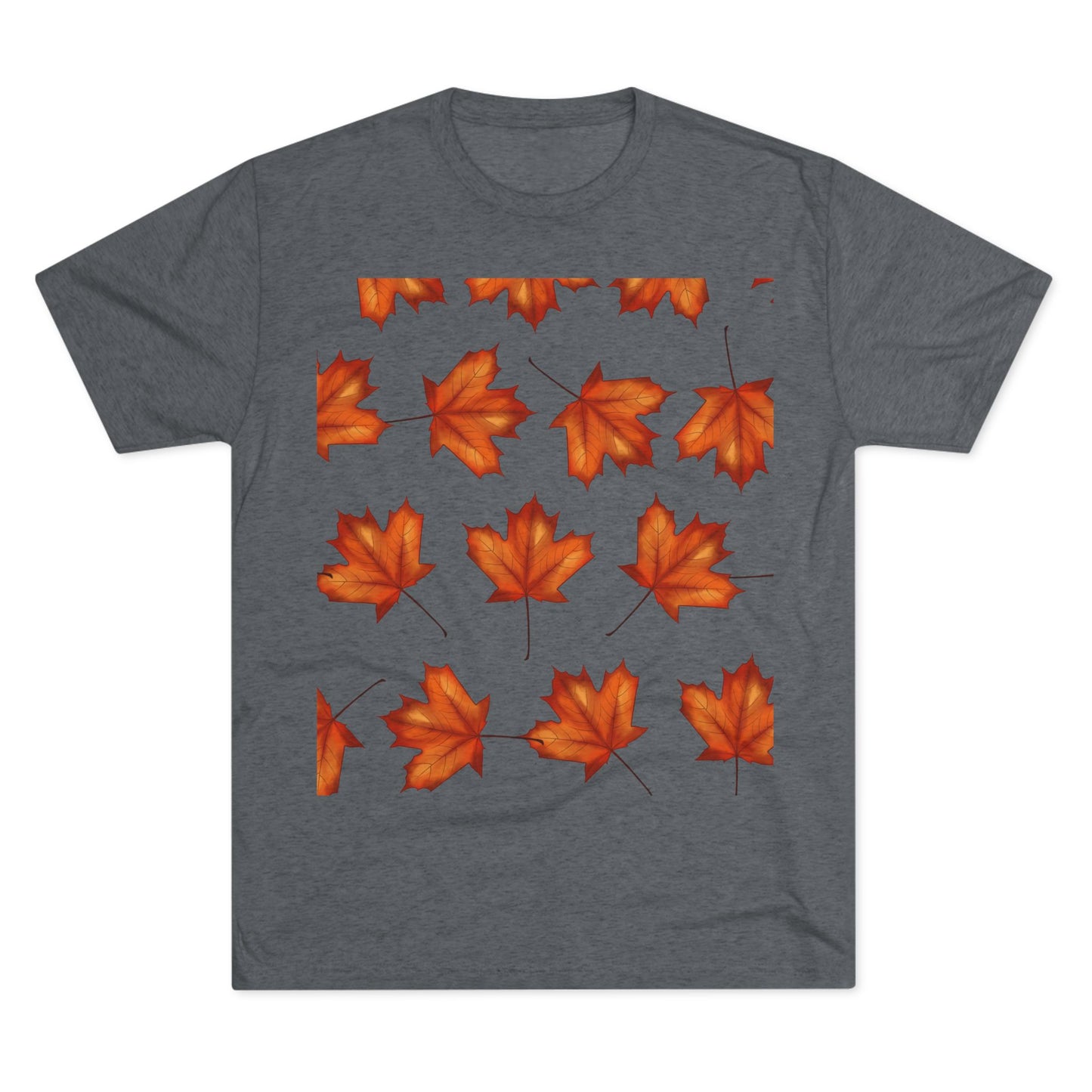 Autumn Maple Leaf Crew Tee | Cozy Fall Shirt, Unisex Fashion, Leafy Outfit, Seasonal Apparel, Thanksgiving Gift