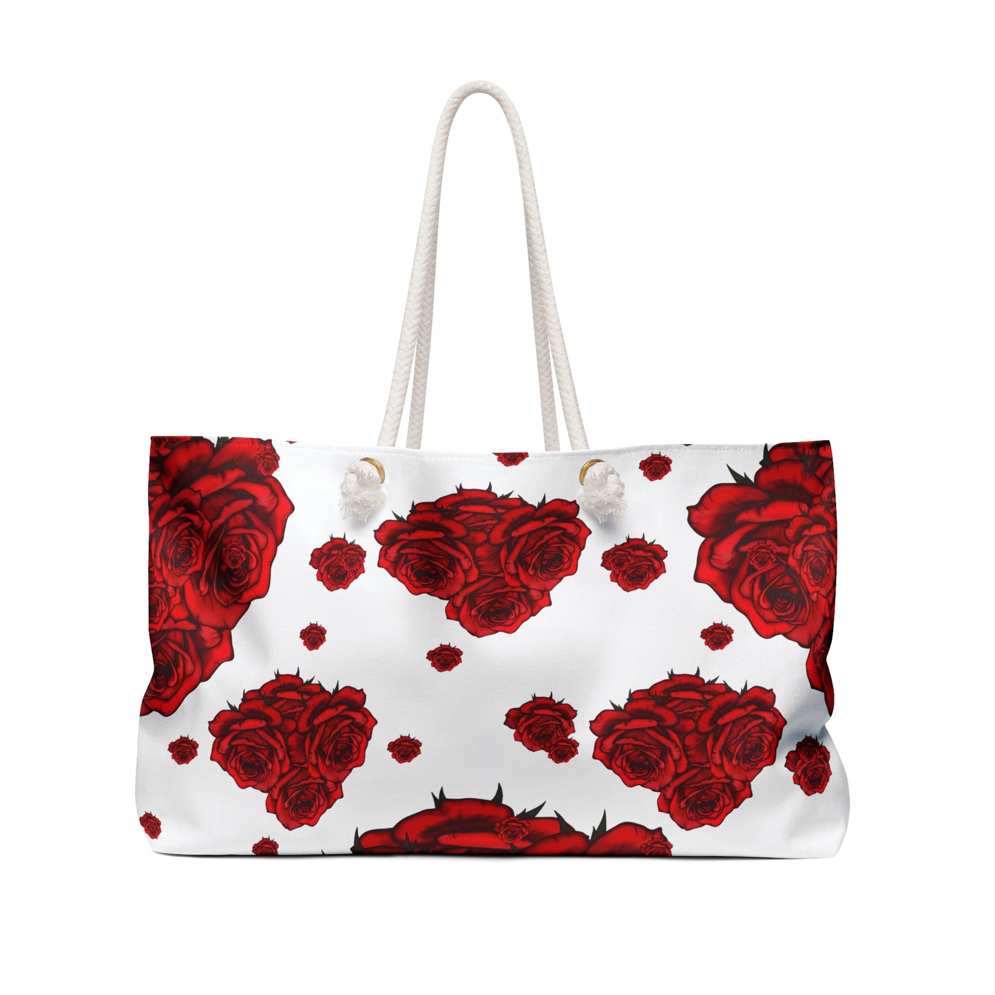 V2 of Rose Floral Weekender Bag - "Making Moves" Travel Tote