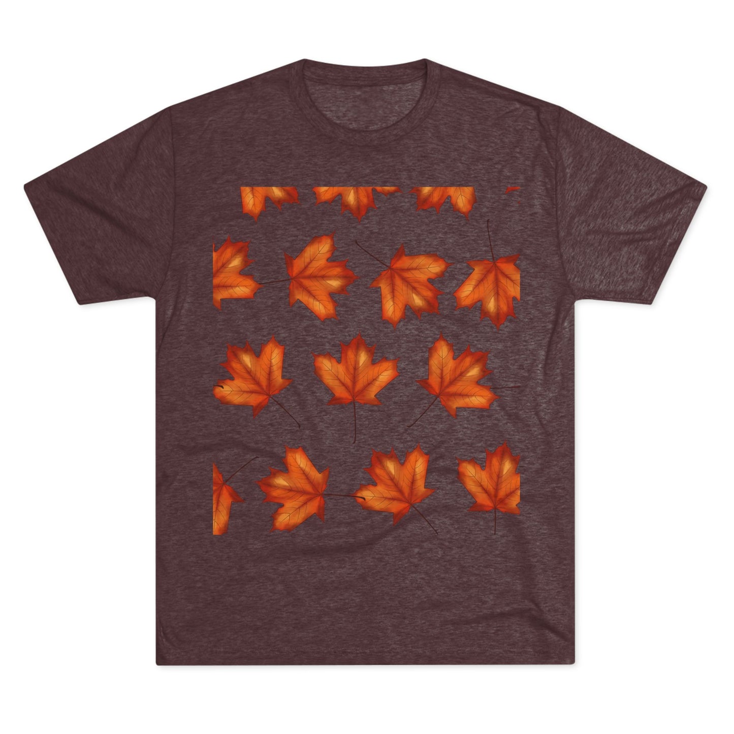 Autumn Maple Leaf Crew Tee | Cozy Fall Shirt, Unisex Fashion, Leafy Outfit, Seasonal Apparel, Thanksgiving Gift