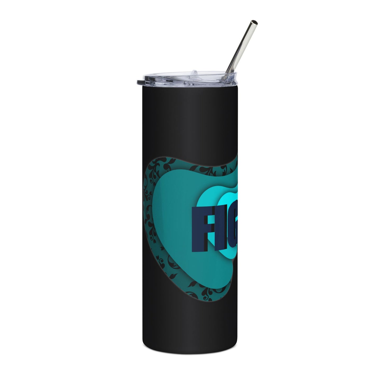 "Fight On" Stainless Steel Tumbler - 20oz Travel Mug for Motivational Sips