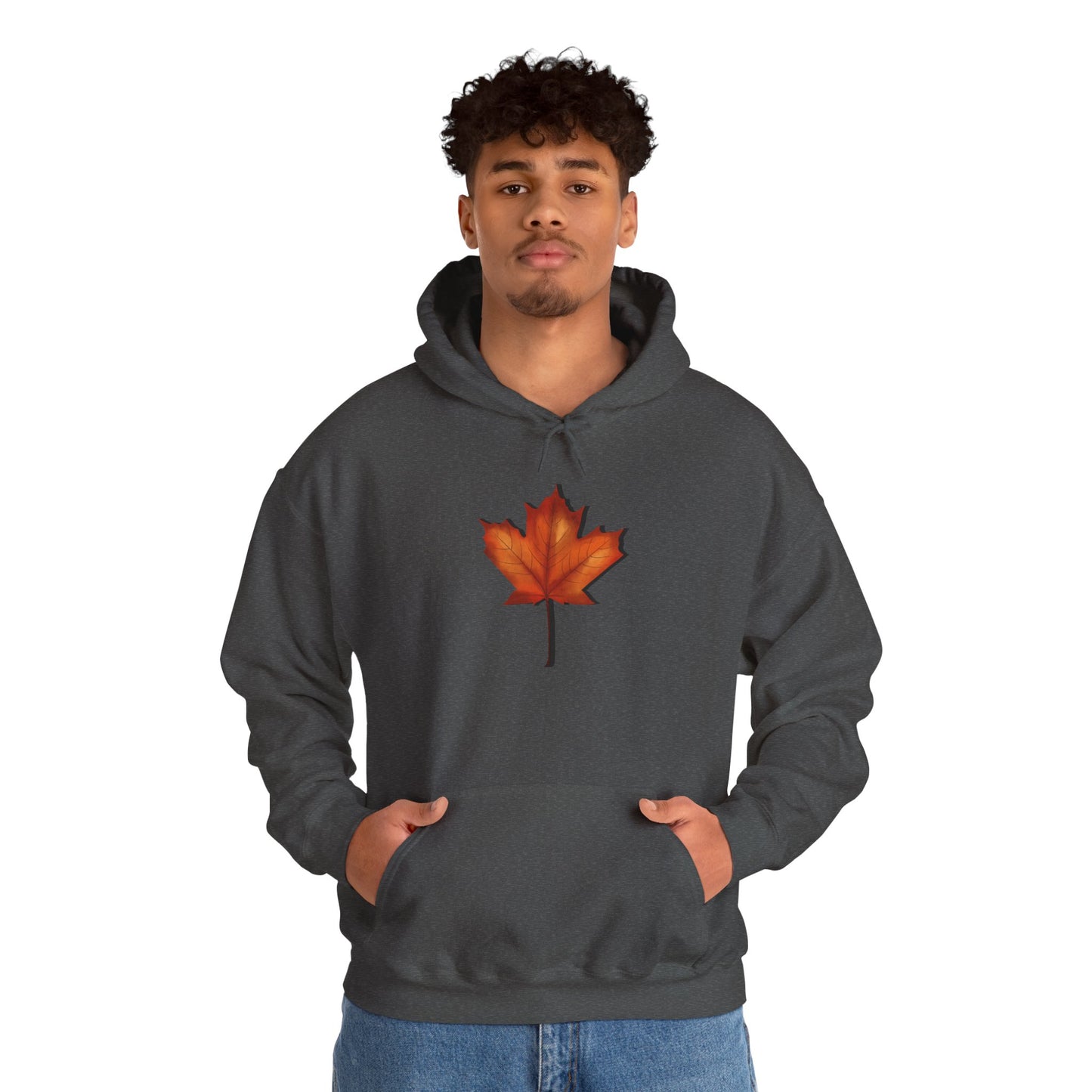 3D Autumn Leaf Unisex Hoodie, Cozy Fall Sweatshirt, Harvest Season Gift, Comfortable Sweatshirt, Outdoor Style, Perfect for Thanksgiving