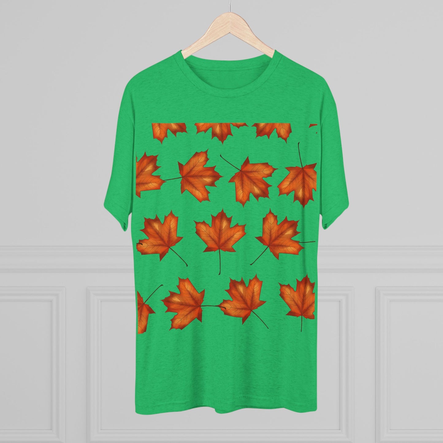 Autumn Maple Leaf Crew Tee | Cozy Fall Shirt, Unisex Fashion, Leafy Outfit, Seasonal Apparel, Thanksgiving Gift