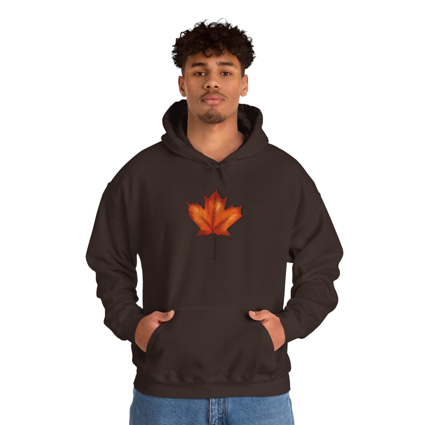 3D Autumn Leaf Unisex Hoodie, Cozy Fall Sweatshirt, Harvest Season Gift, Comfortable Sweatshirt, Outdoor Style, Perfect for Thanksgiving