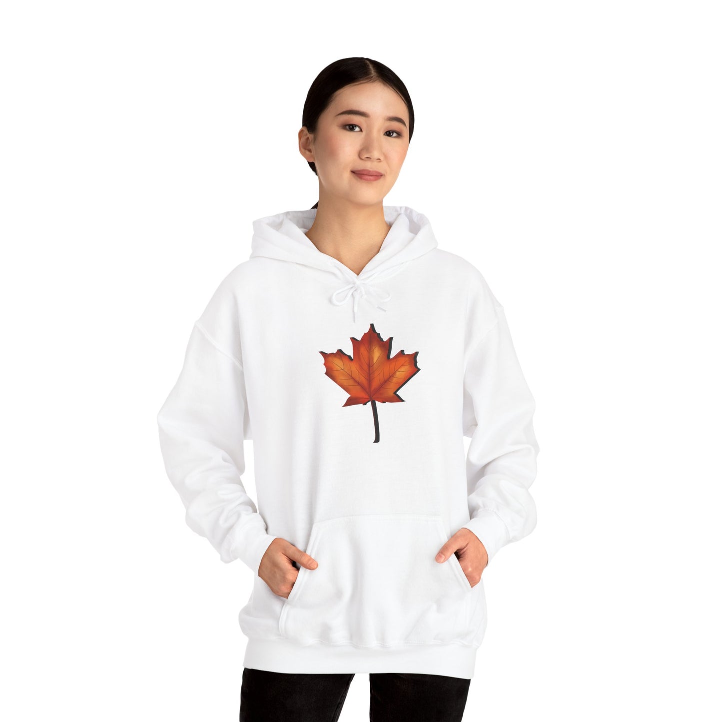 3D Autumn Leaf Unisex Hoodie, Cozy Fall Sweatshirt, Harvest Season Gift, Comfortable Sweatshirt, Outdoor Style, Perfect for Thanksgiving