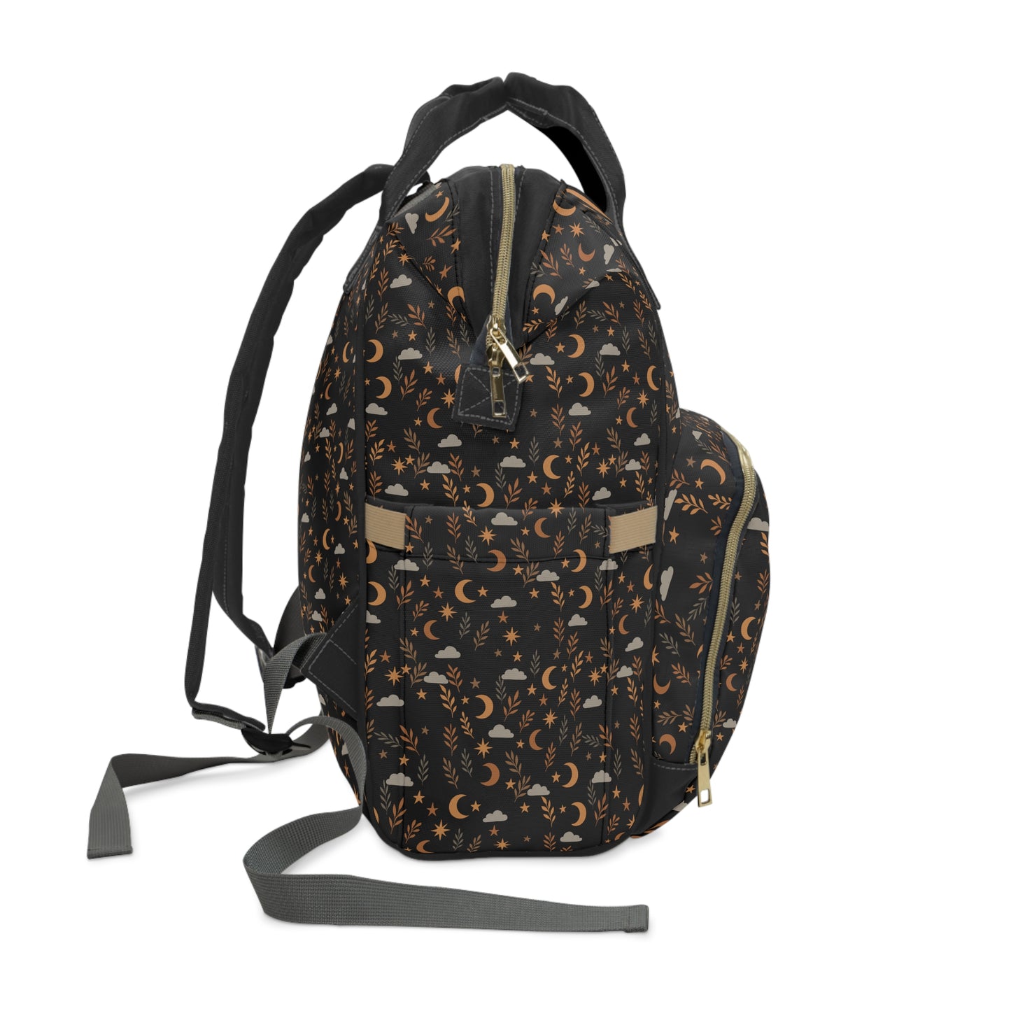 Stylish Multifunctional Diaper Backpack - Versatile Baby Carrier with Modern Pattern