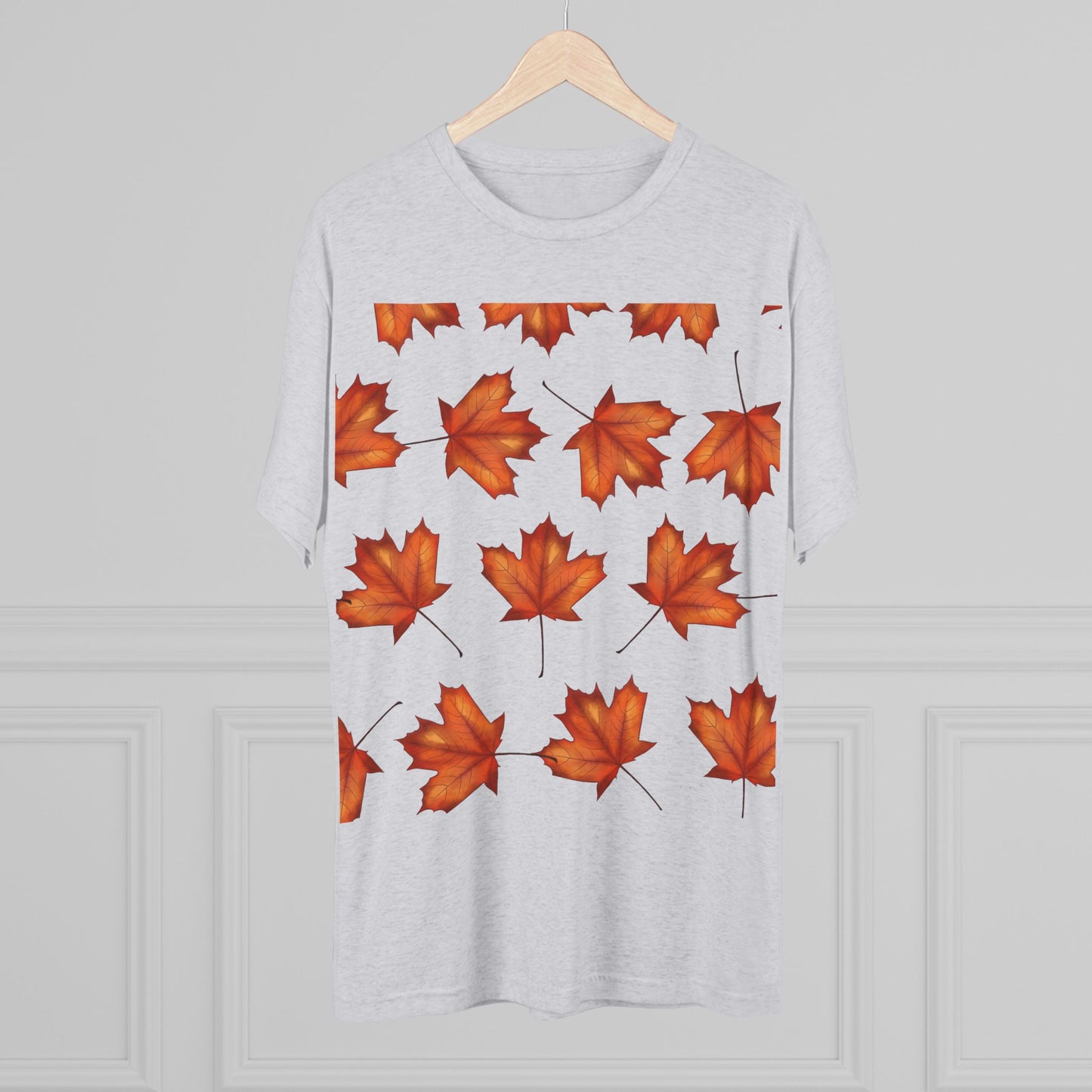 Autumn Maple Leaf Crew Tee | Cozy Fall Shirt, Unisex Fashion, Leafy Outfit, Seasonal Apparel, Thanksgiving Gift