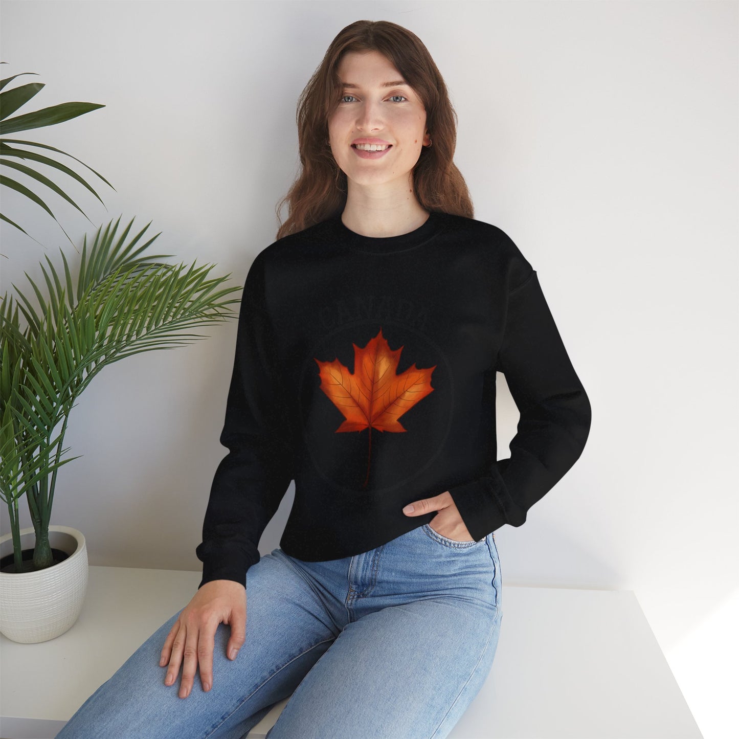 Canada Maple Leaf Crewneck Sweatshirt, Cozy Canadian Apparel, Gift for Canada Day, Fall Fashion, Unisex Sweater, Casual Wear