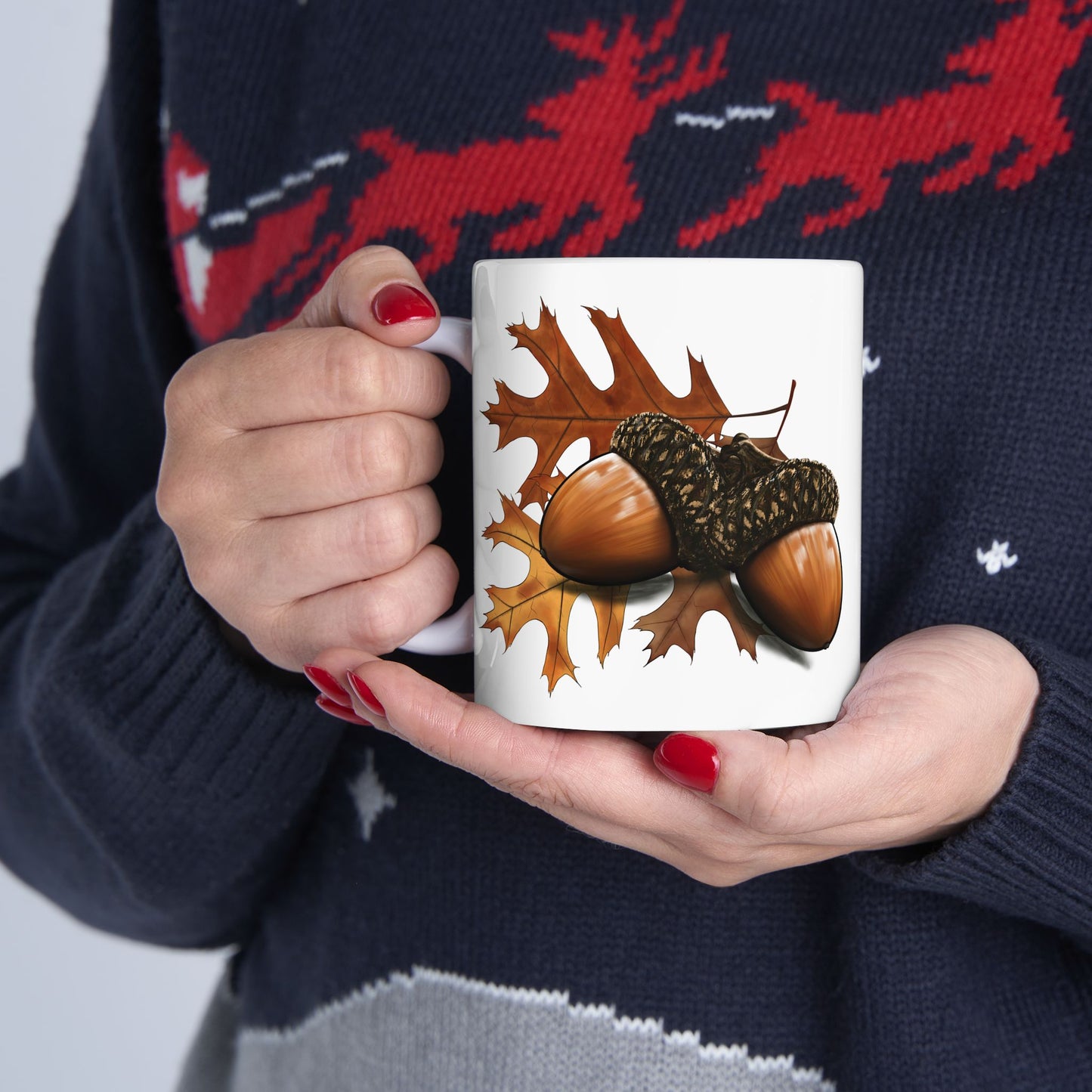 Autumn Leaves Ceramic Mug | Fall Coffee Cup, Pumpkin Spice Lover Gift, Thanksgiving Kitchen Decor, Cozy Hot Beverage Container, [...]