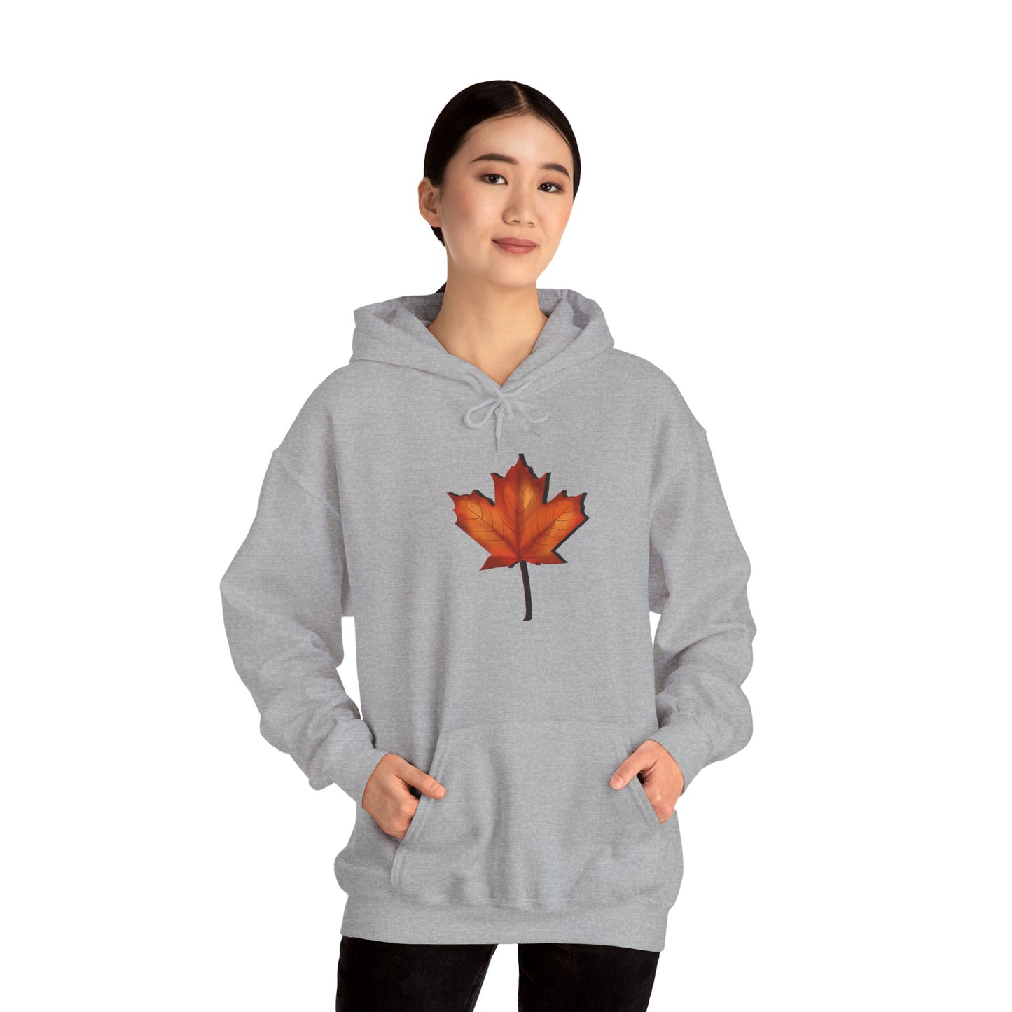 3D Autumn Leaf Unisex Hoodie, Cozy Fall Sweatshirt, Harvest Season Gift, Comfortable Sweatshirt, Outdoor Style, Perfect for Thanksgiving