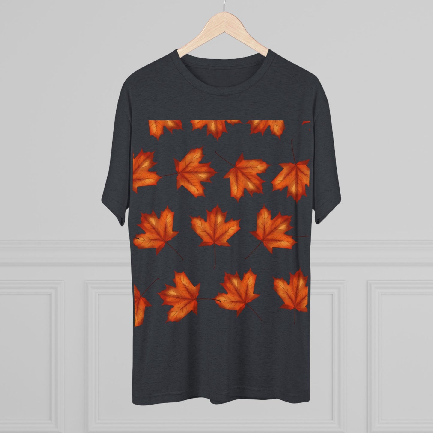Autumn Maple Leaf Crew Tee | Cozy Fall Shirt, Unisex Fashion, Leafy Outfit, Seasonal Apparel, Thanksgiving Gift